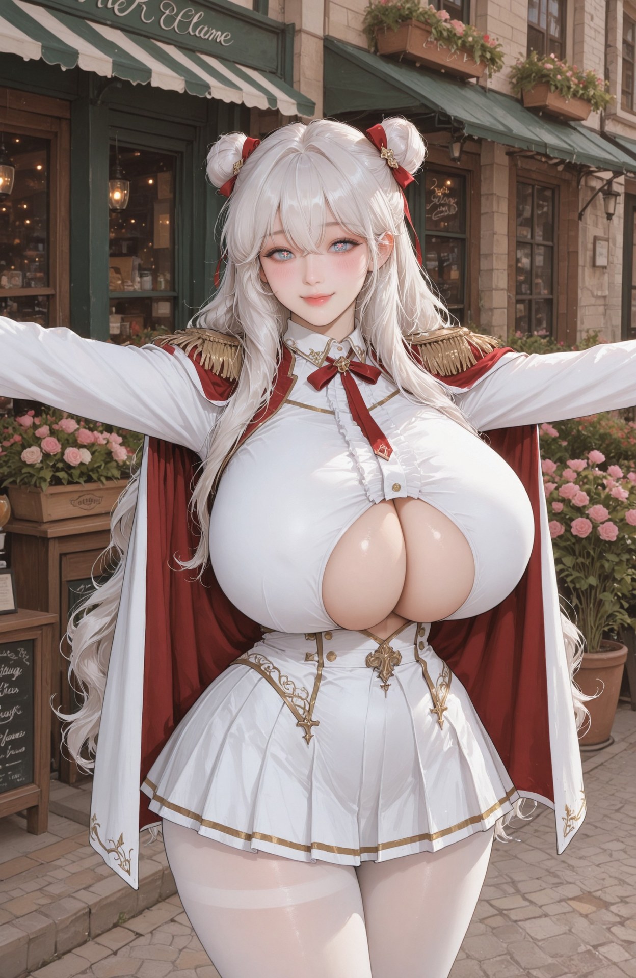 AI Generated Anime Girl - 碧蓝航线 恶毒：制服露穴 101P