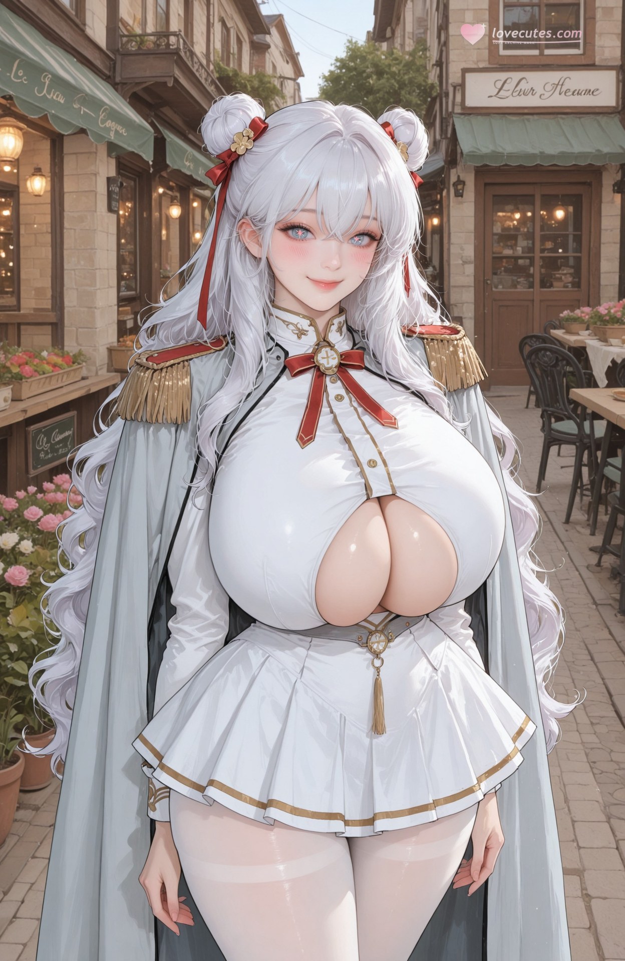 AI Generated Anime Girl - 碧蓝航线 恶毒：制服露穴 101P