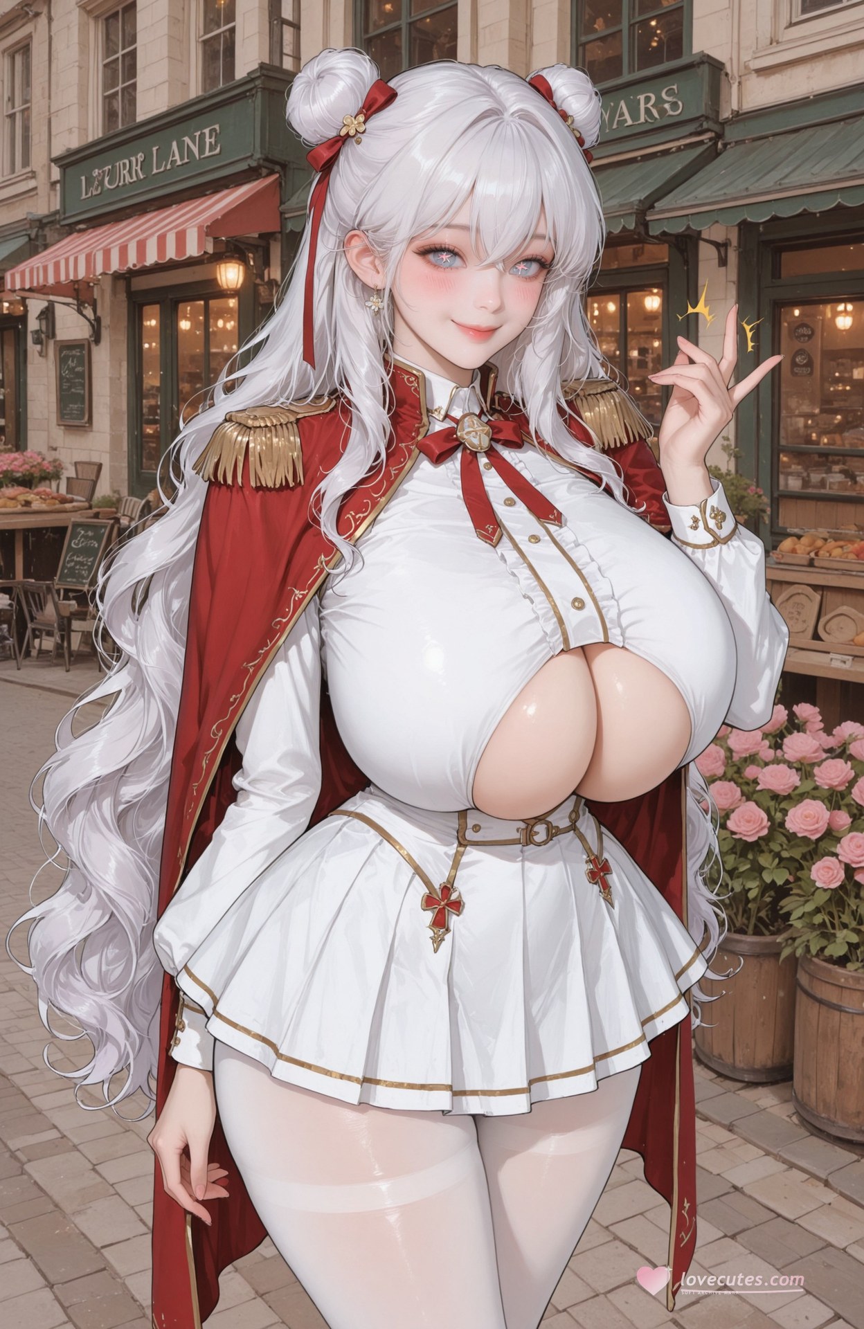 AI Generated Anime Girl - 碧蓝航线 恶毒：制服露穴 101P