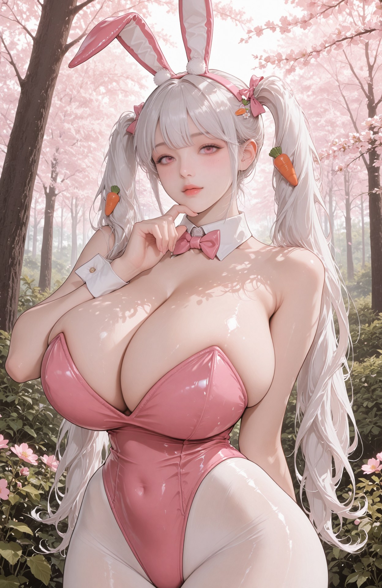AI Generated Anime Girl - Goddess of Victory NIKKE Alice bộ ảnh AI bodysuit, bikini, wet-look styling, explicit nude detail 95P