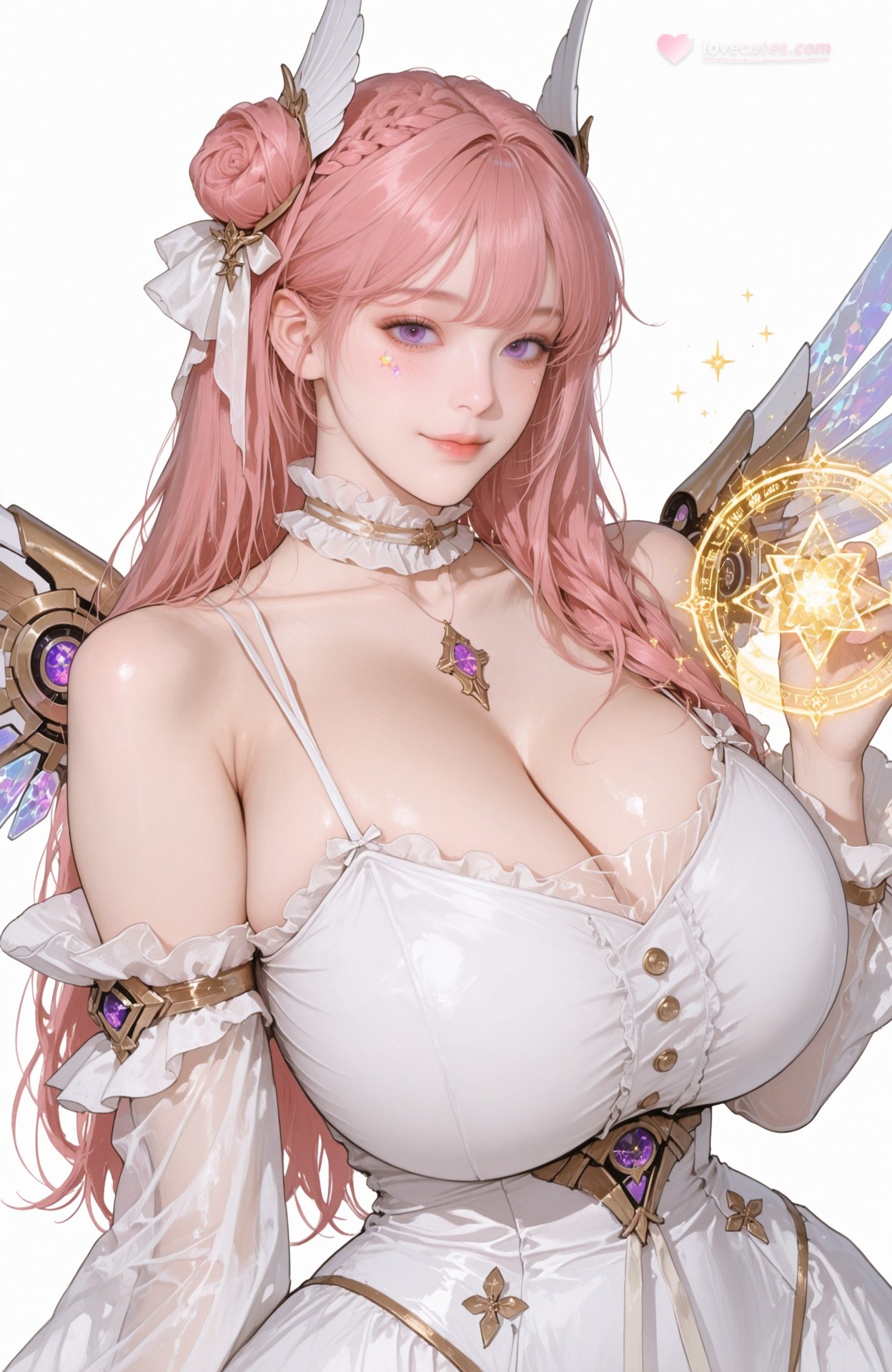 AI Generated Anime Girl - Goddess of Victory NIKKE Dorothy lace lingerie, bodysuit, white stockings, wet-look styling, explicit nude detail AI 이미지 갤러리 96P