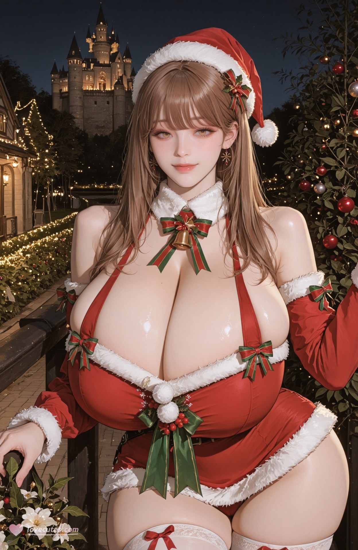 AI Generated Anime Girl - 胜利女神NIKKE Emma：白丝蕾丝内衣露穴 83P