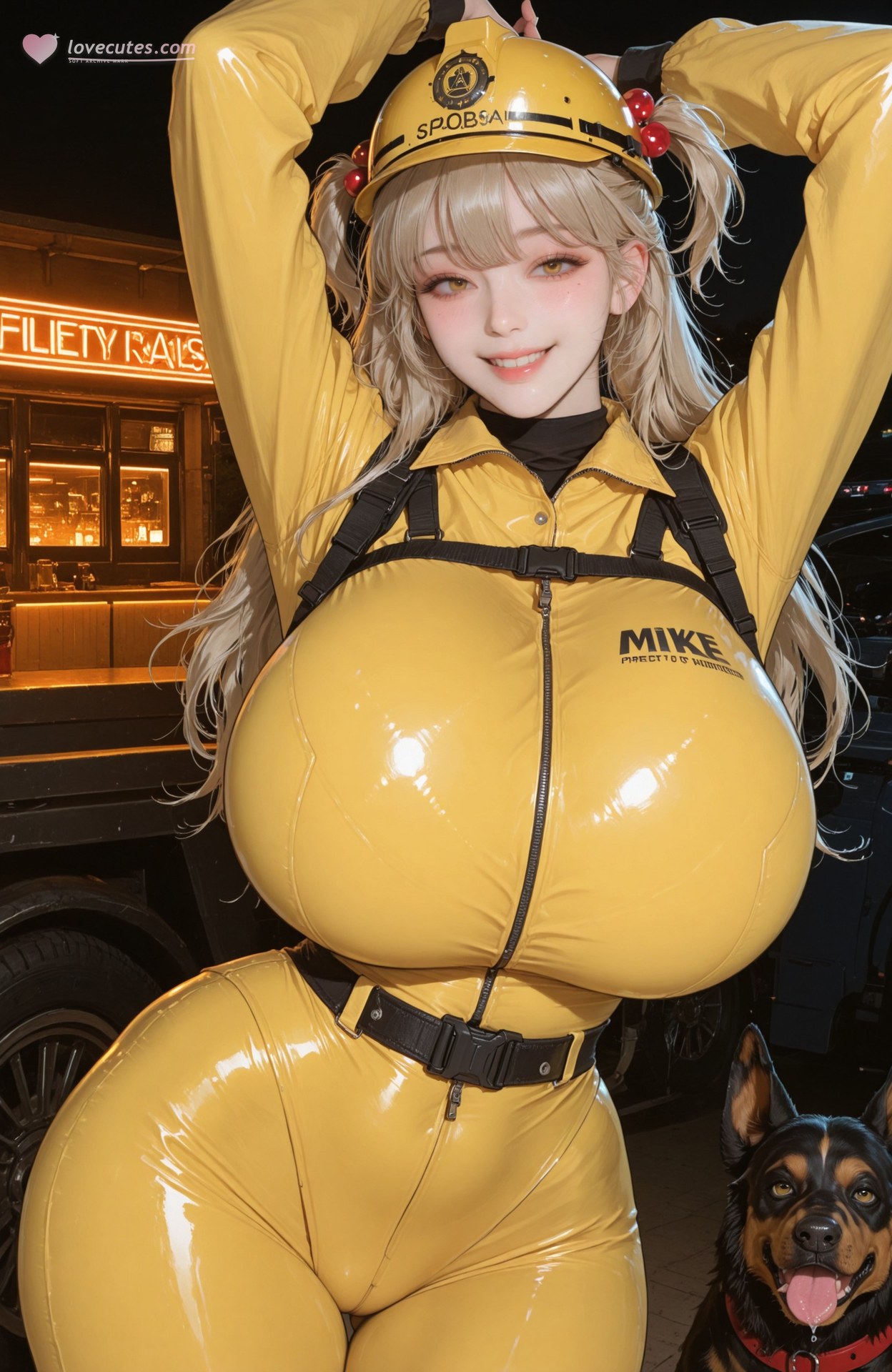 AI Generated Anime Girl - Goddess of Victory NIKKE Liter bodysuit, uniform styling, beach scene, wet-look styling, explicit nude detail AI画像ギャラリー 104P