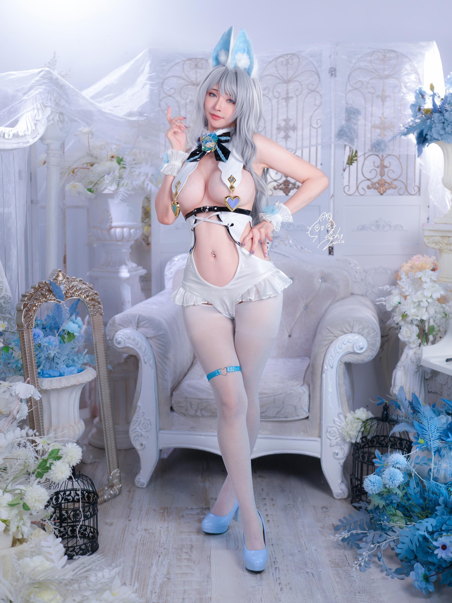 [写真] Machi馬吉 - White Rabbit：美腿大尺度 92P