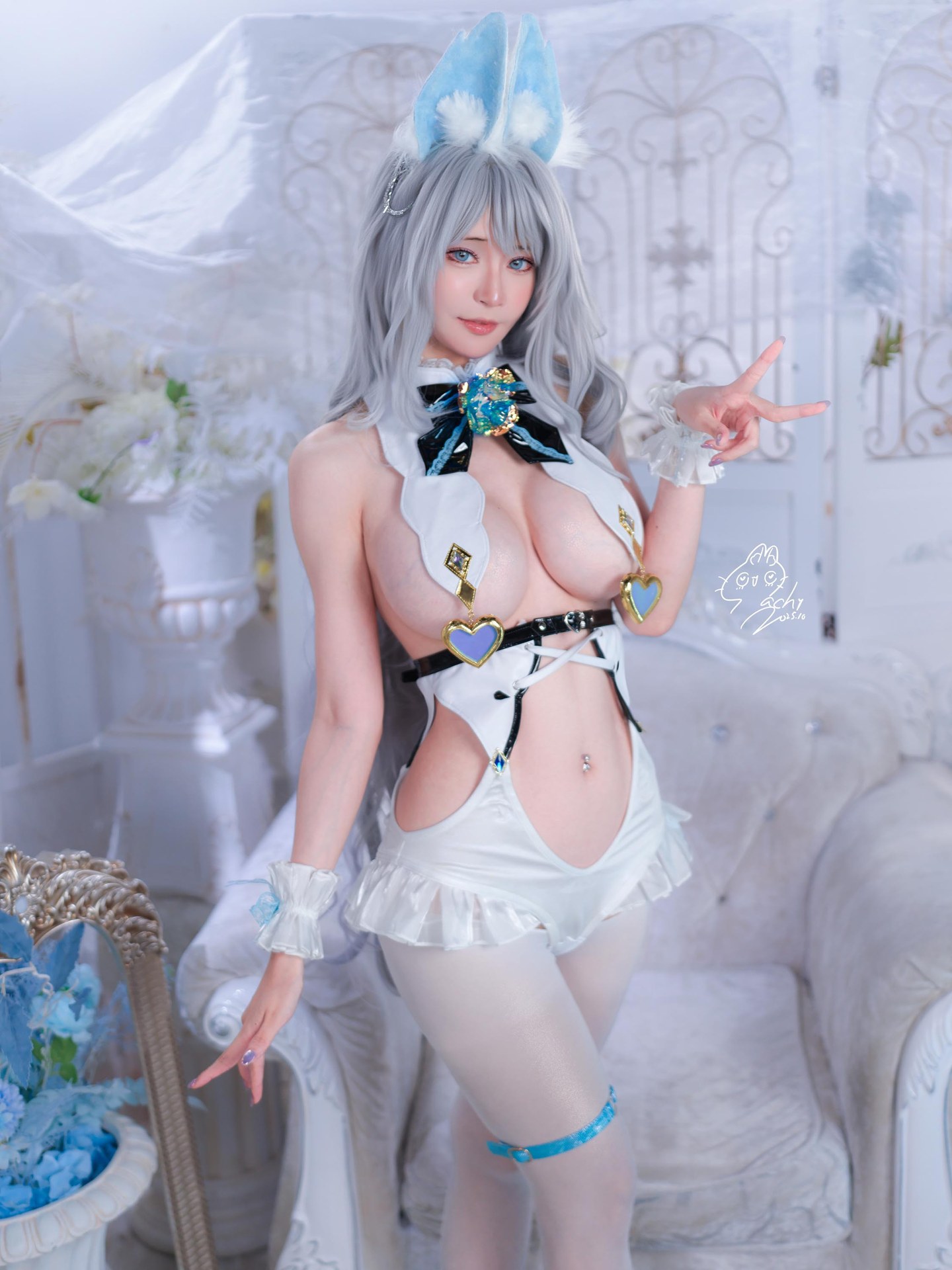 [写真] Machi馬吉 - White Rabbit：美腿大尺度 92P