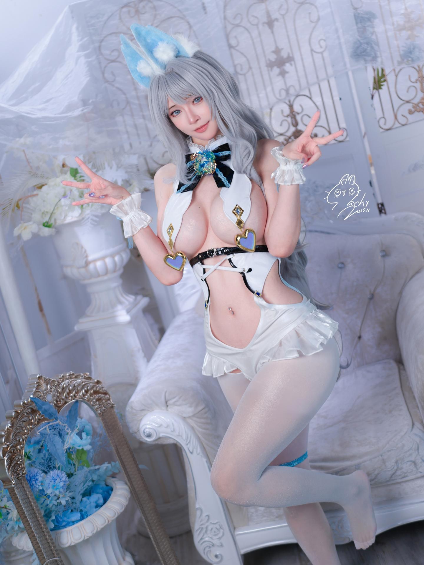 [写真] Machi馬吉 - White Rabbit：美腿大尺度 92P
