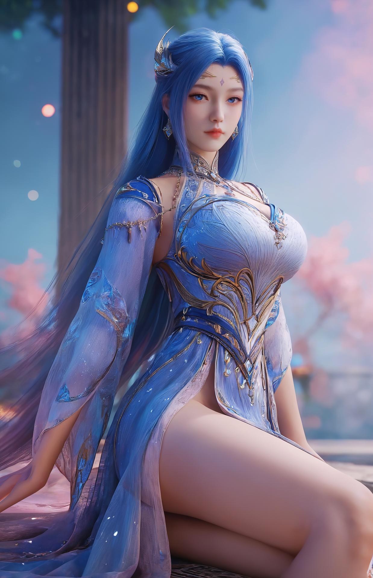 AI Porn - Douluo Dalu Tang Wutong blue-haired fairy explicit nude blue-haired fairy styling, explicit nude detail, bedroom poses AI Adult Gallery 276P