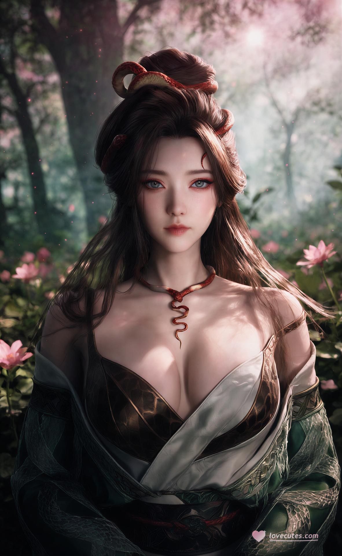 AI Porn - Long Jiaonan ป่า ชุดลายงู รายละเอียดผู้ใหญ่ ฉากป่า ชุดลายงู และรายละเอียดเปลือยอก แกลเลอรี AI 162P