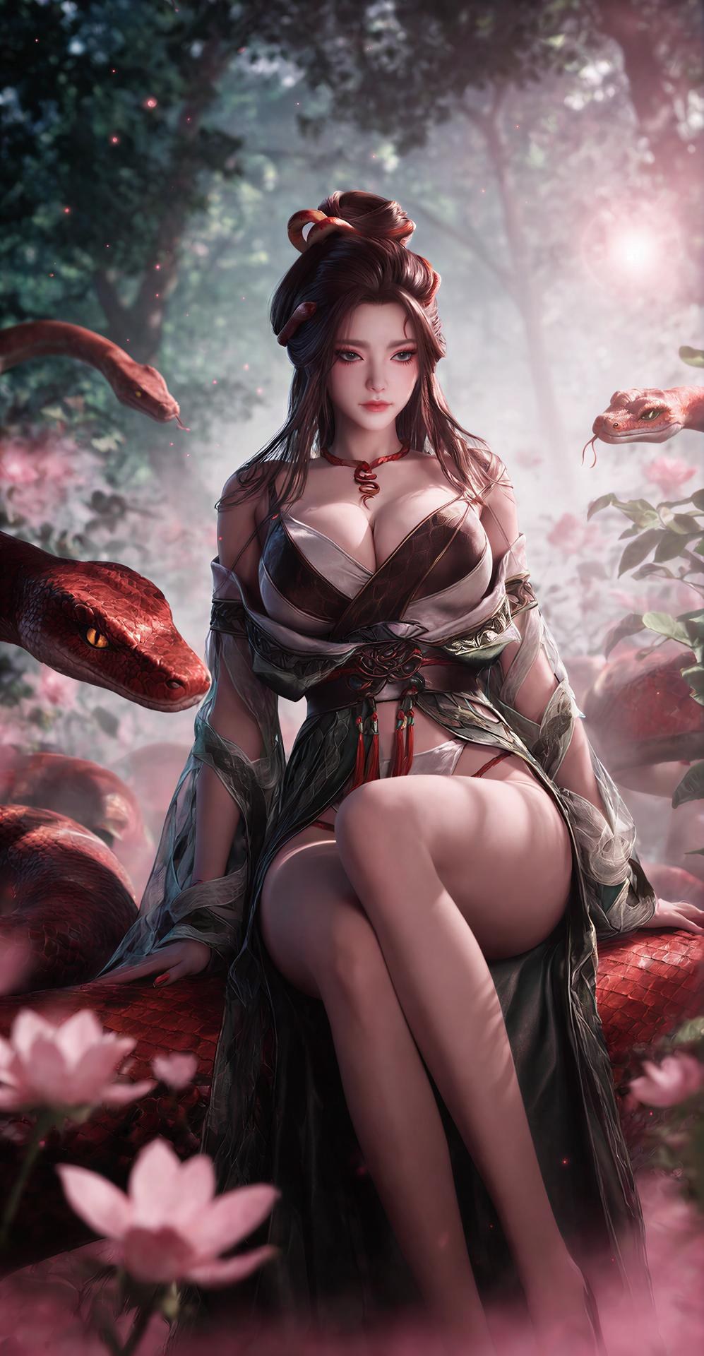 AI Porn - Long Jiaonan ป่า ชุดลายงู รายละเอียดผู้ใหญ่ ฉากป่า ชุดลายงู และรายละเอียดเปลือยอก แกลเลอรี AI 162P