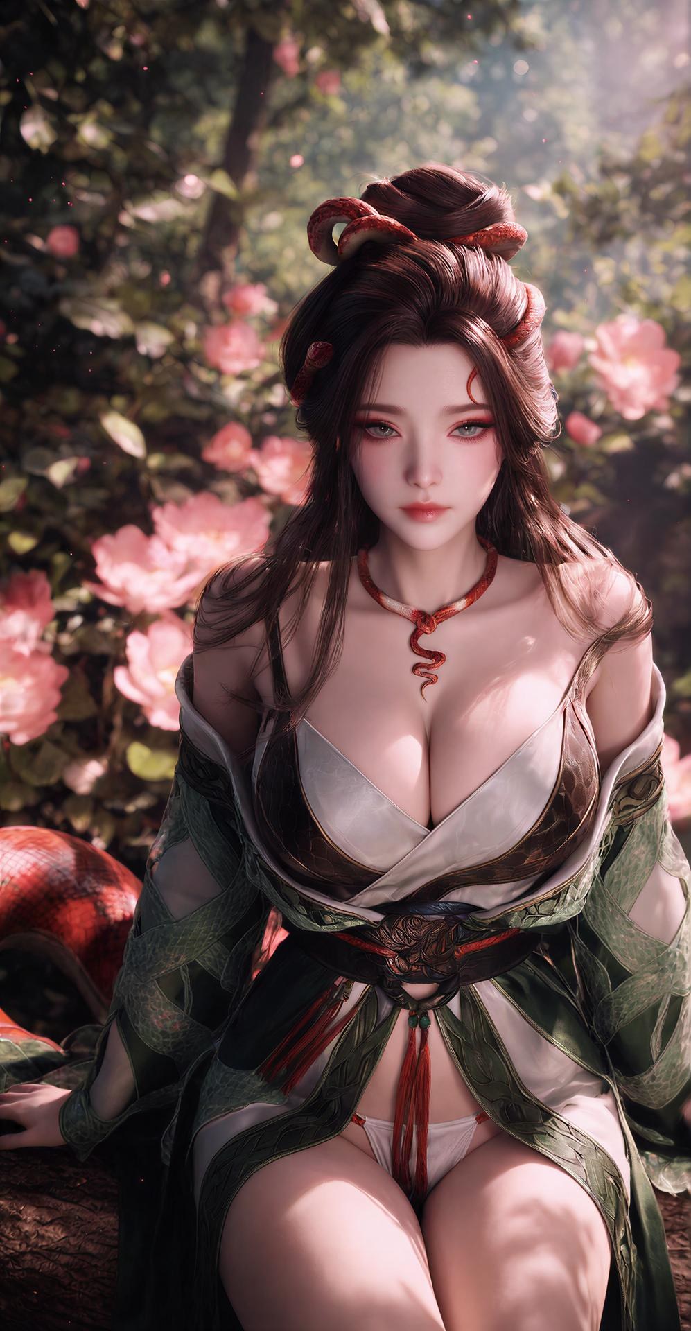 AI Porn - Long Jiaonan ป่า ชุดลายงู รายละเอียดผู้ใหญ่ ฉากป่า ชุดลายงู และรายละเอียดเปลือยอก แกลเลอรี AI 162P