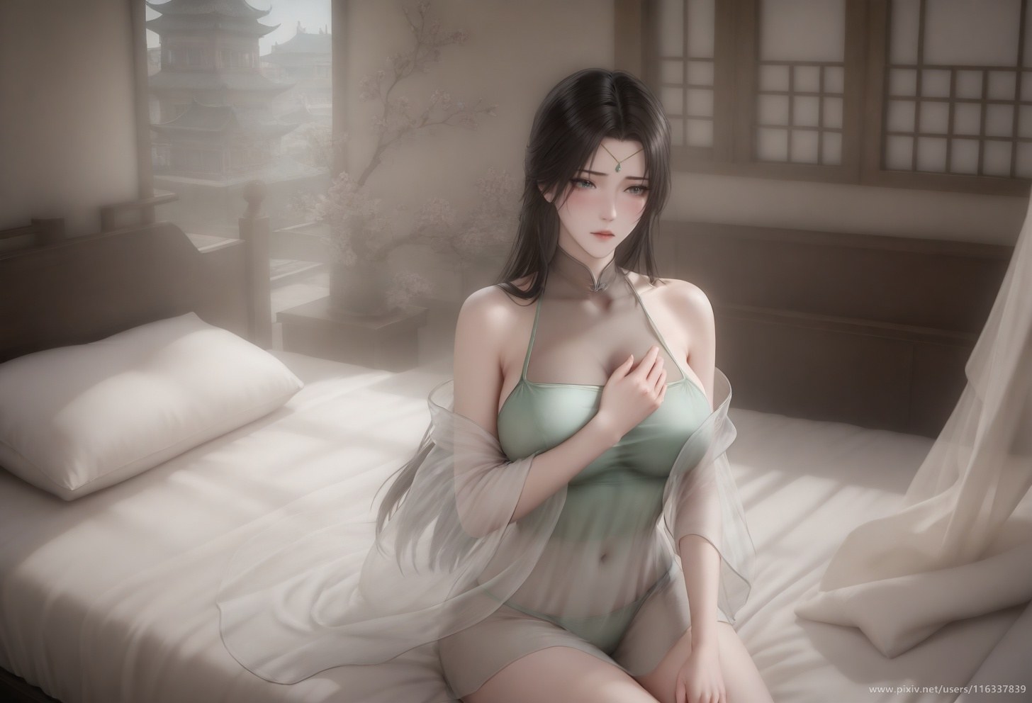 AI Porn - Pei ชุดขาวโบราณ ฉากเรื่องราวผู้ใหญ่ ชุดขาวโบราณ ฉากในห้อง และรายละเอียดผู้ใหญ่ แกลเลอรี AI 102P