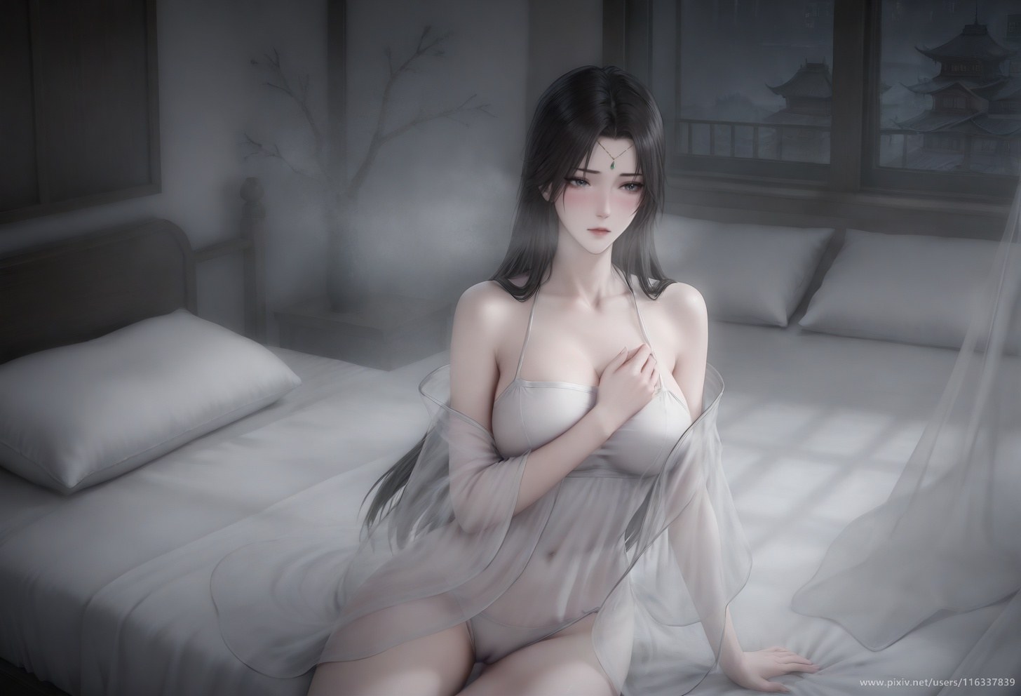 AI Porn - Pei ชุดขาวโบราณ ฉากเรื่องราวผู้ใหญ่ ชุดขาวโบราณ ฉากในห้อง และรายละเอียดผู้ใหญ่ แกลเลอรี AI 102P