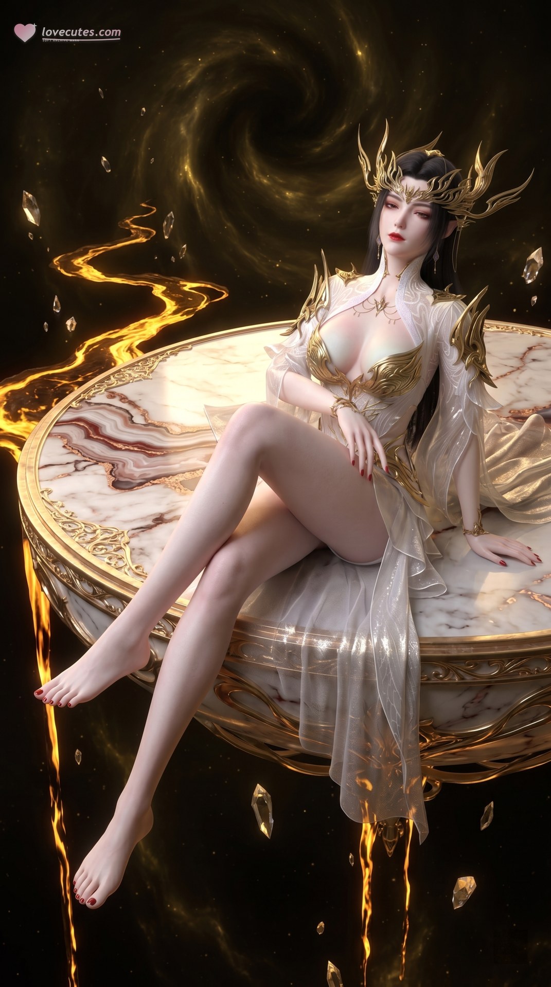 AI Porn - 斗破苍穹 美杜莎：古风角色寫真長髮AI成人向圖集 60P