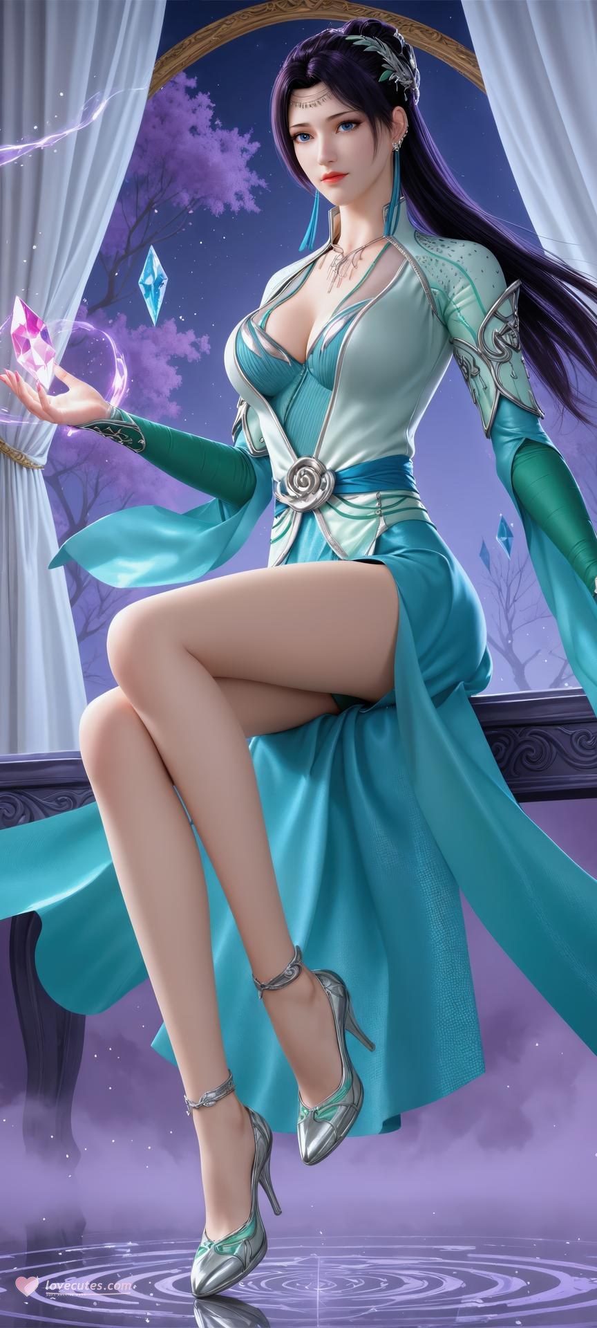 AI Porn - 斗破苍穹 云韵：古风長髮角色寫真AI成人向圖集 941P