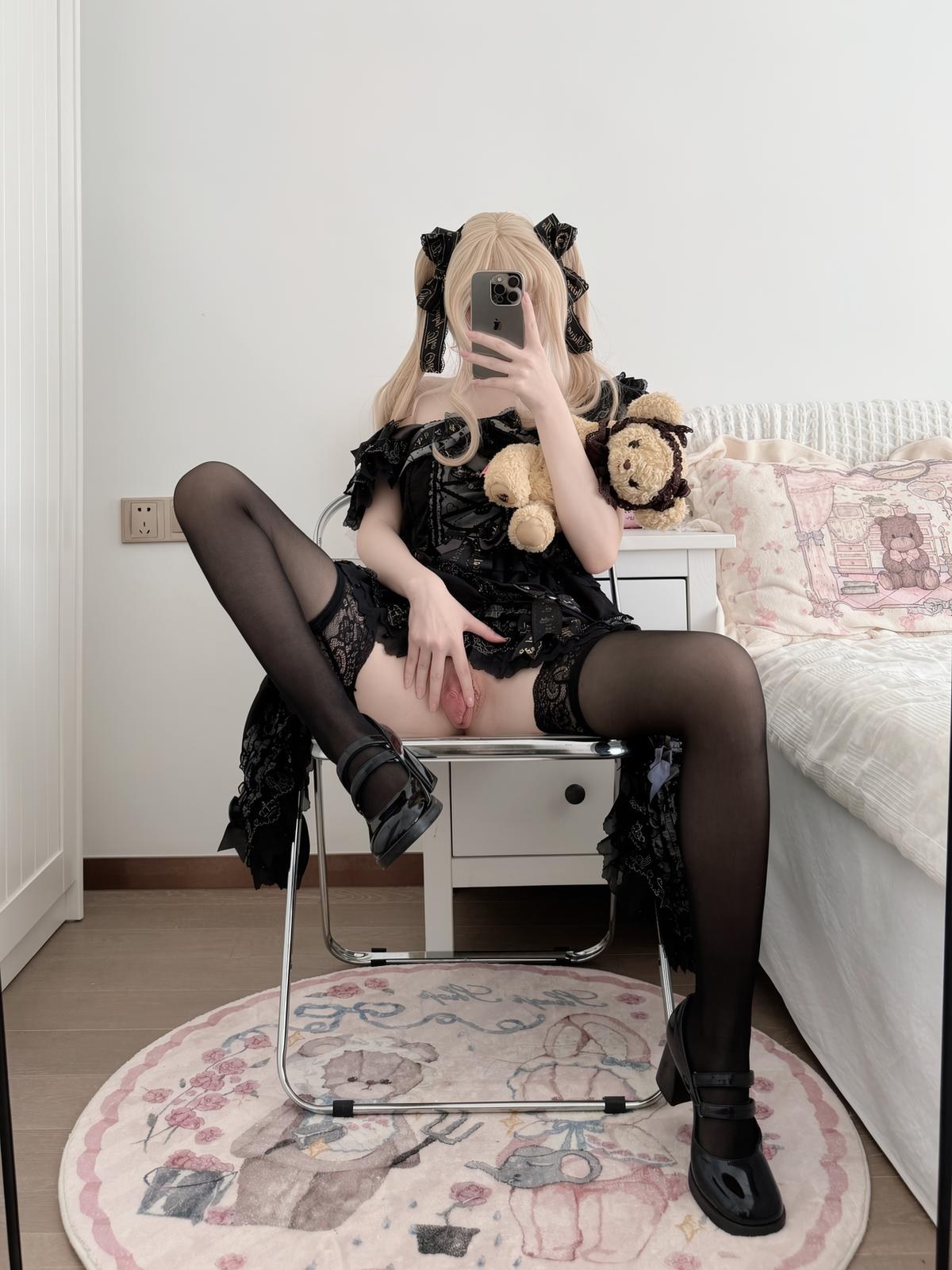 [私房] 18jkpeach(仙仙桃一颗甜桃) - JK黑丝短袜制服私拍 151P1V