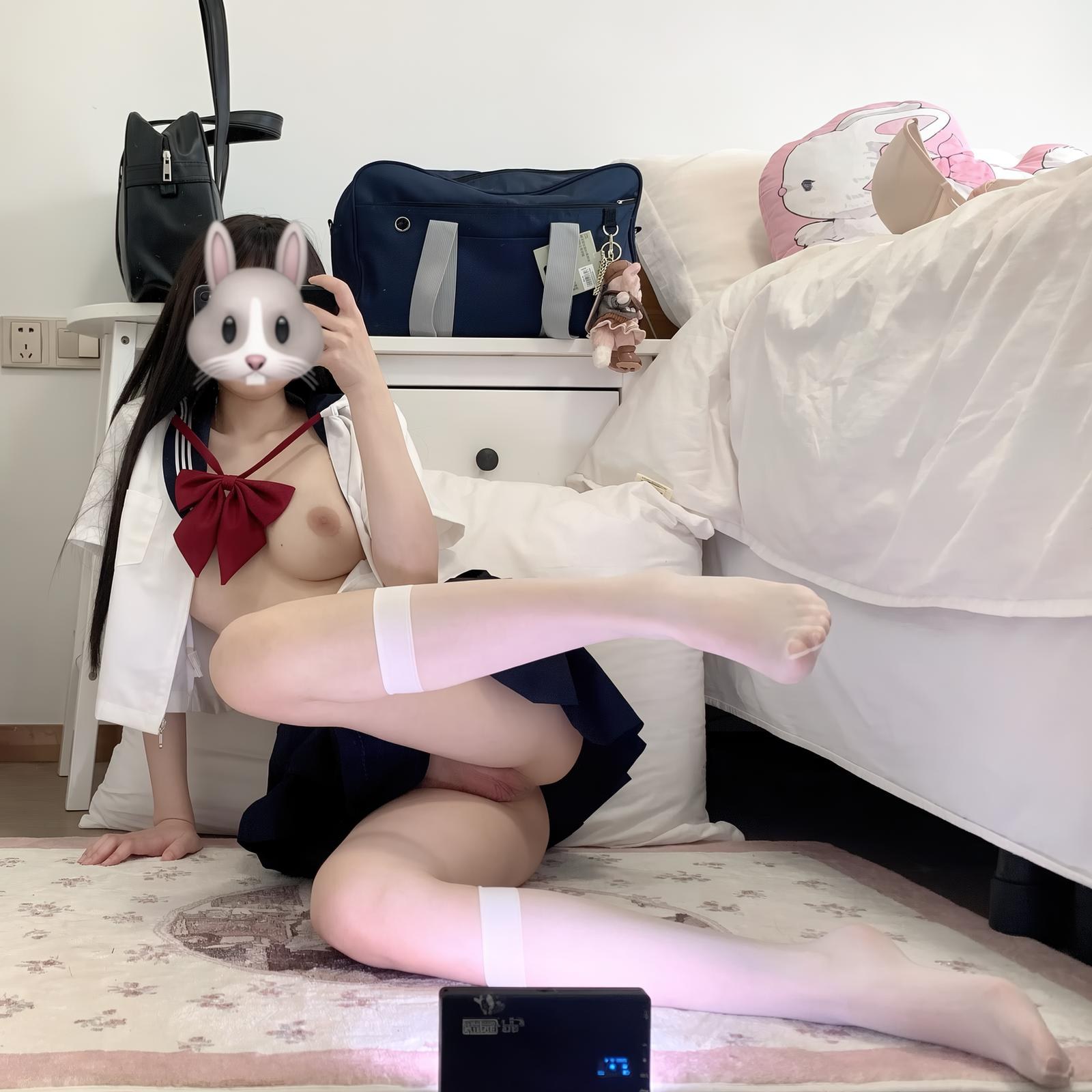[私房] 18jkpeach(仙仙桃一颗甜桃) - JK黑丝短袜制服私拍 151P1V