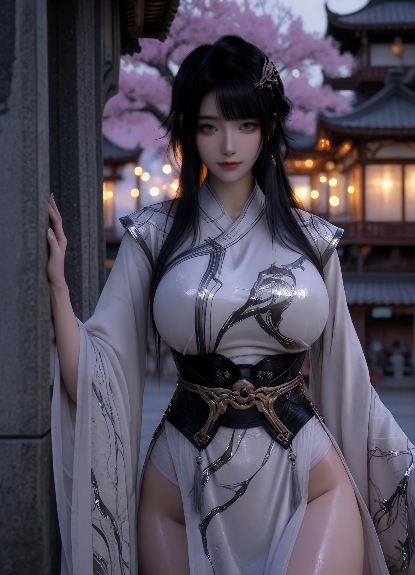 AI Porn - 凡人修仙传 凌玉灵：古风角色寫真長髮AI成人向圖集 110P