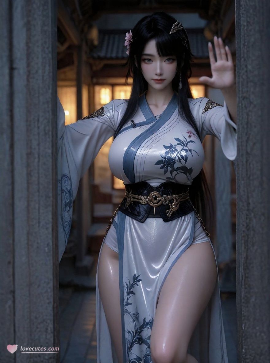 AI Porn - 凡人修仙传 凌玉灵：古风角色寫真長髮AI成人向圖集 110P