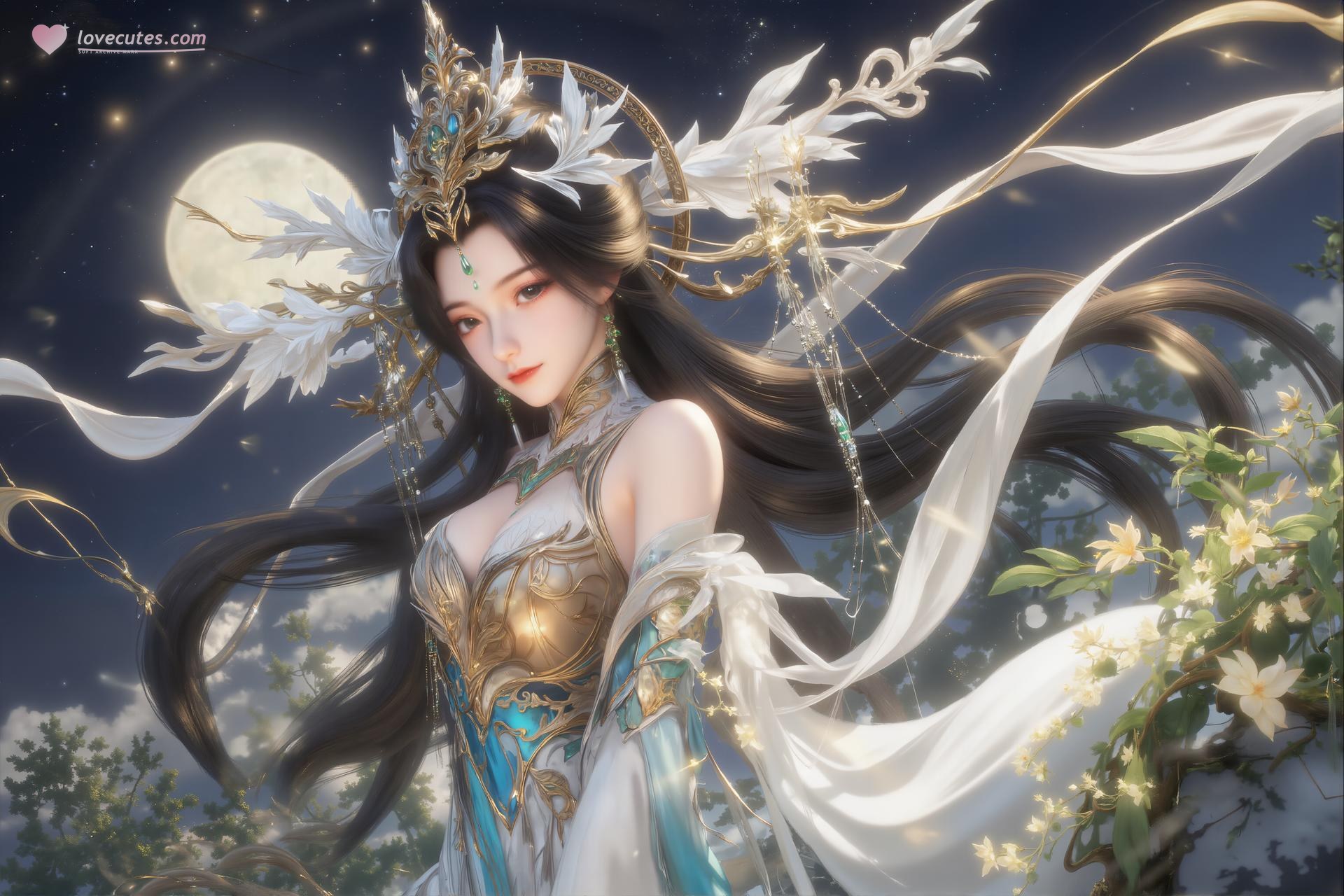 AI Porn - 柳神：古风角色寫真長髮AI成人向圖集 27P