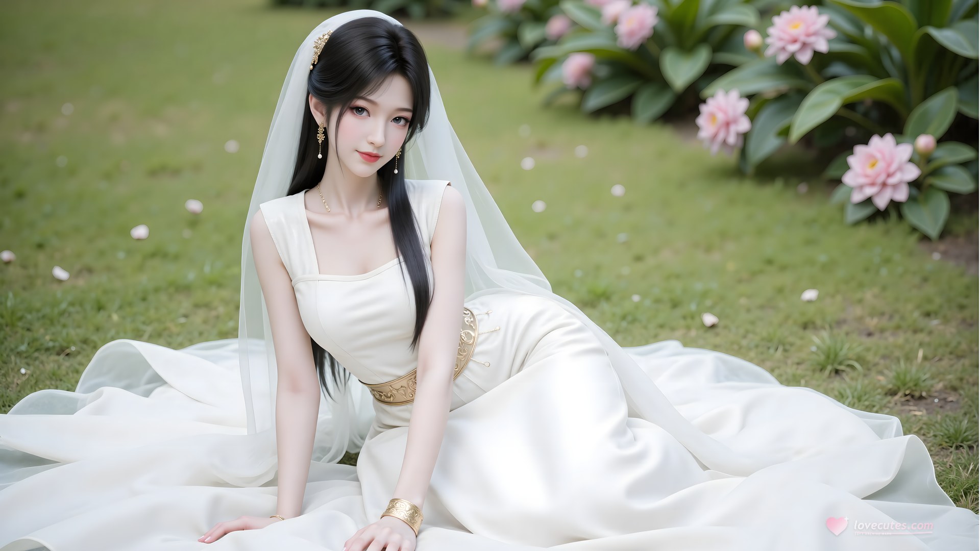 AI Porn - 梅凝：古风角色寫真長髮AI成人向圖集 80P