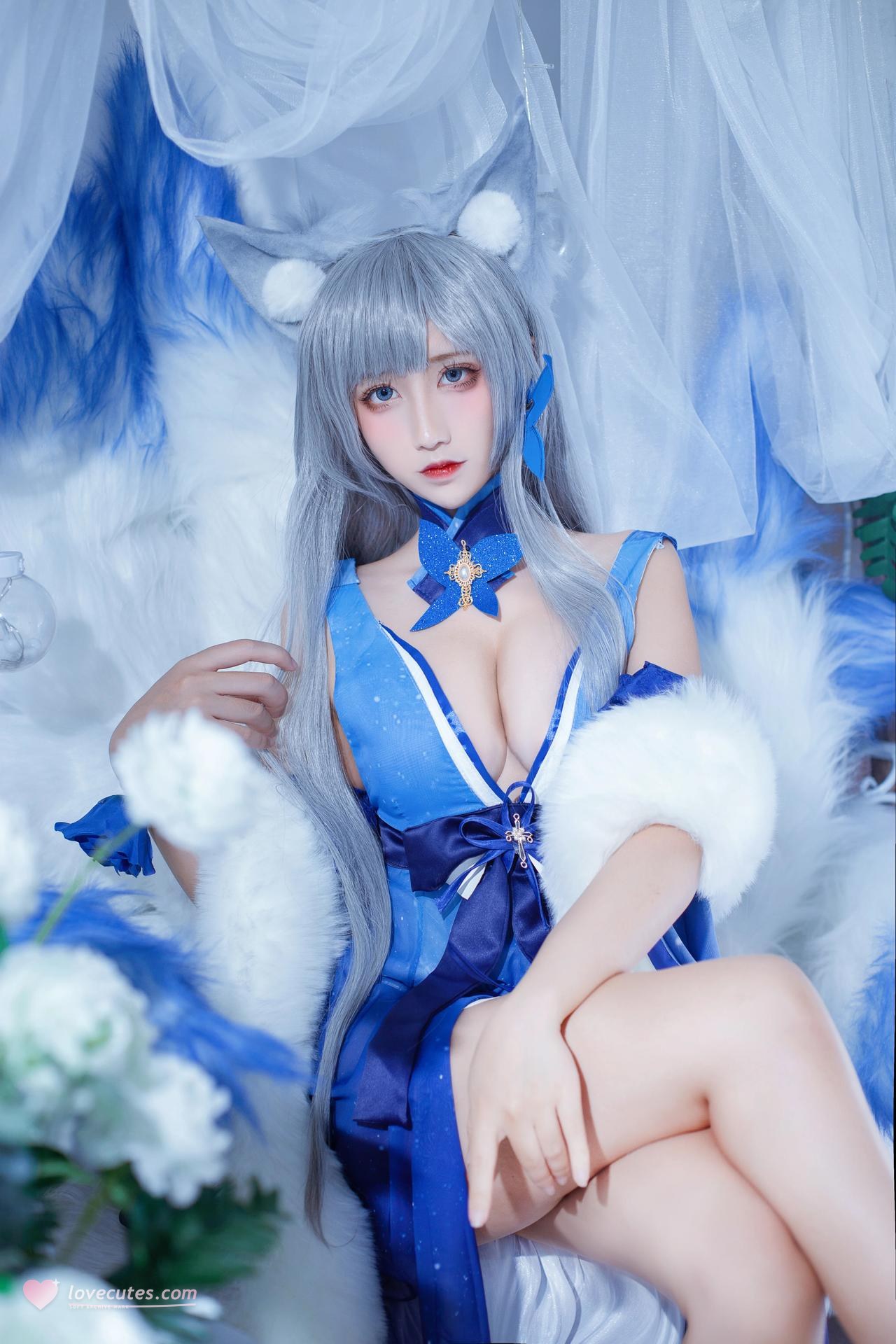[cosplay] 九曲Jean - 碧蓝航线 信浓礼服：碧蓝航线 信浓礼服角色还原美腿大尺度 8P