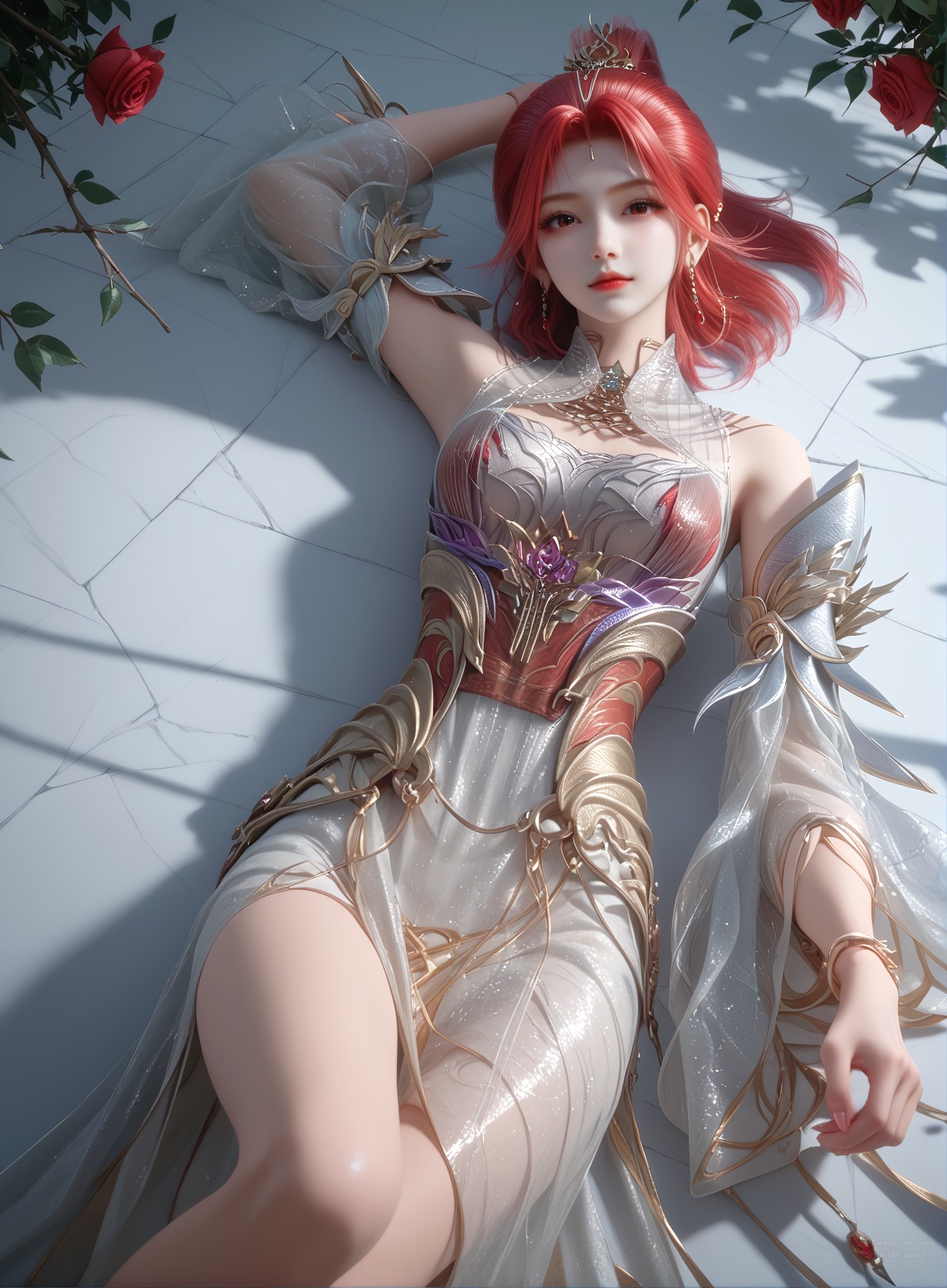 AI Porn - 百炼成神 火允儿 古風 キャラクター画像集 ロングヘア AI画像ギャラリー 110P