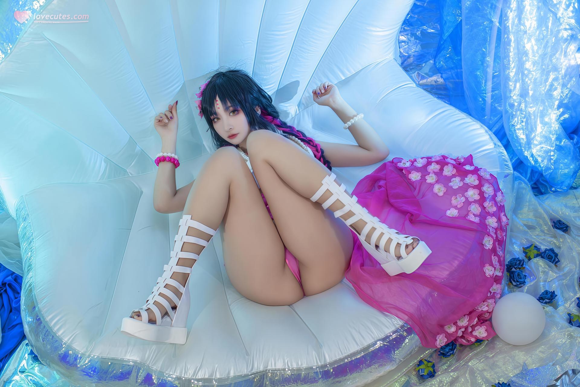 [cosplay] LoLiSAMA - 셋쇼인 수영복 코스프레 34P