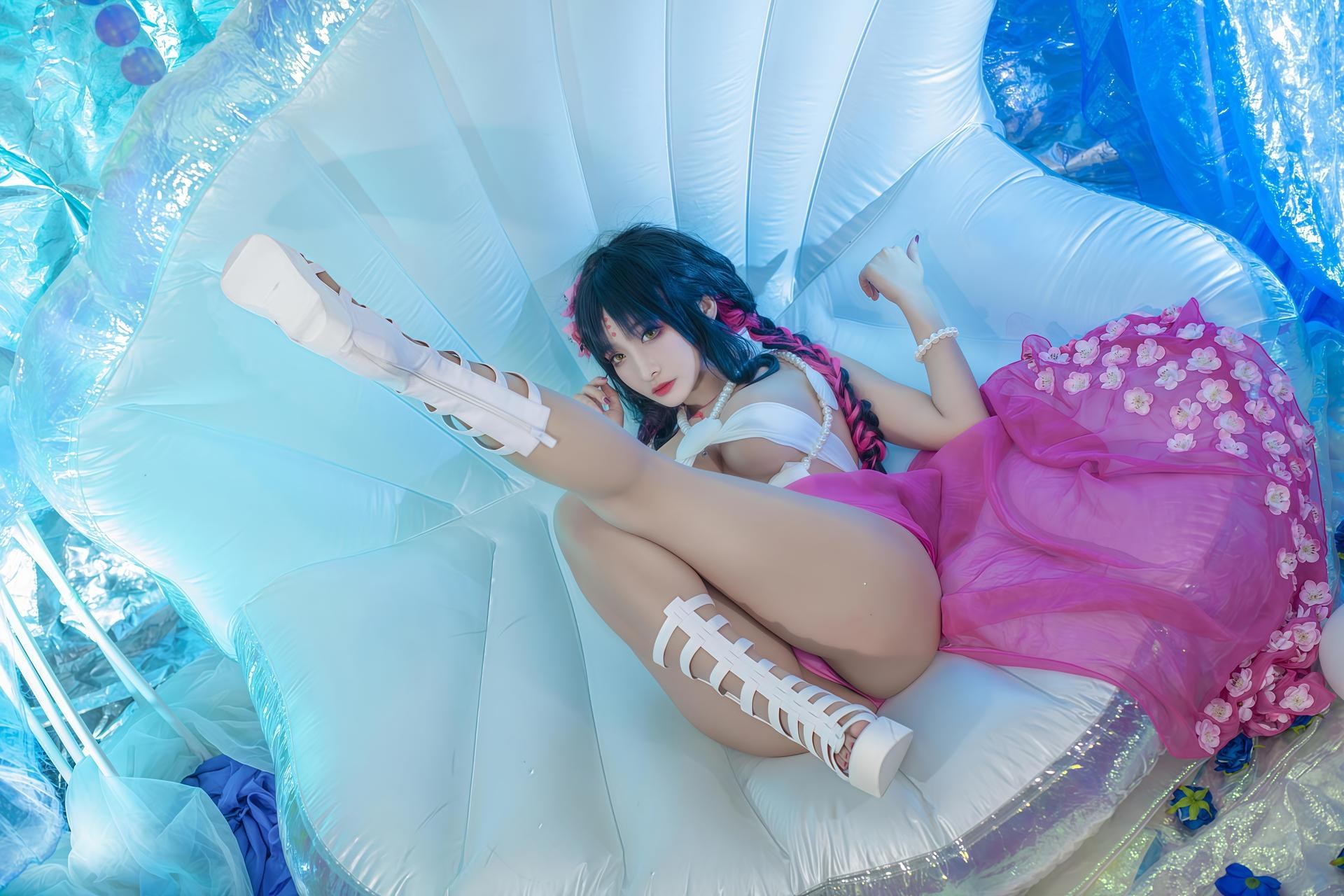 [cosplay] LoLiSAMA - 셋쇼인 수영복 코스프레 34P