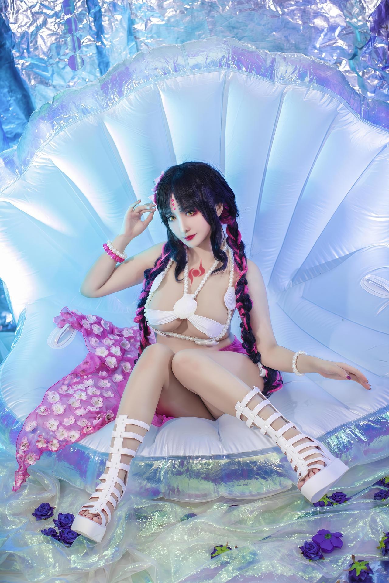 [cosplay] LoLiSAMA - 셋쇼인 수영복 코스프레 34P