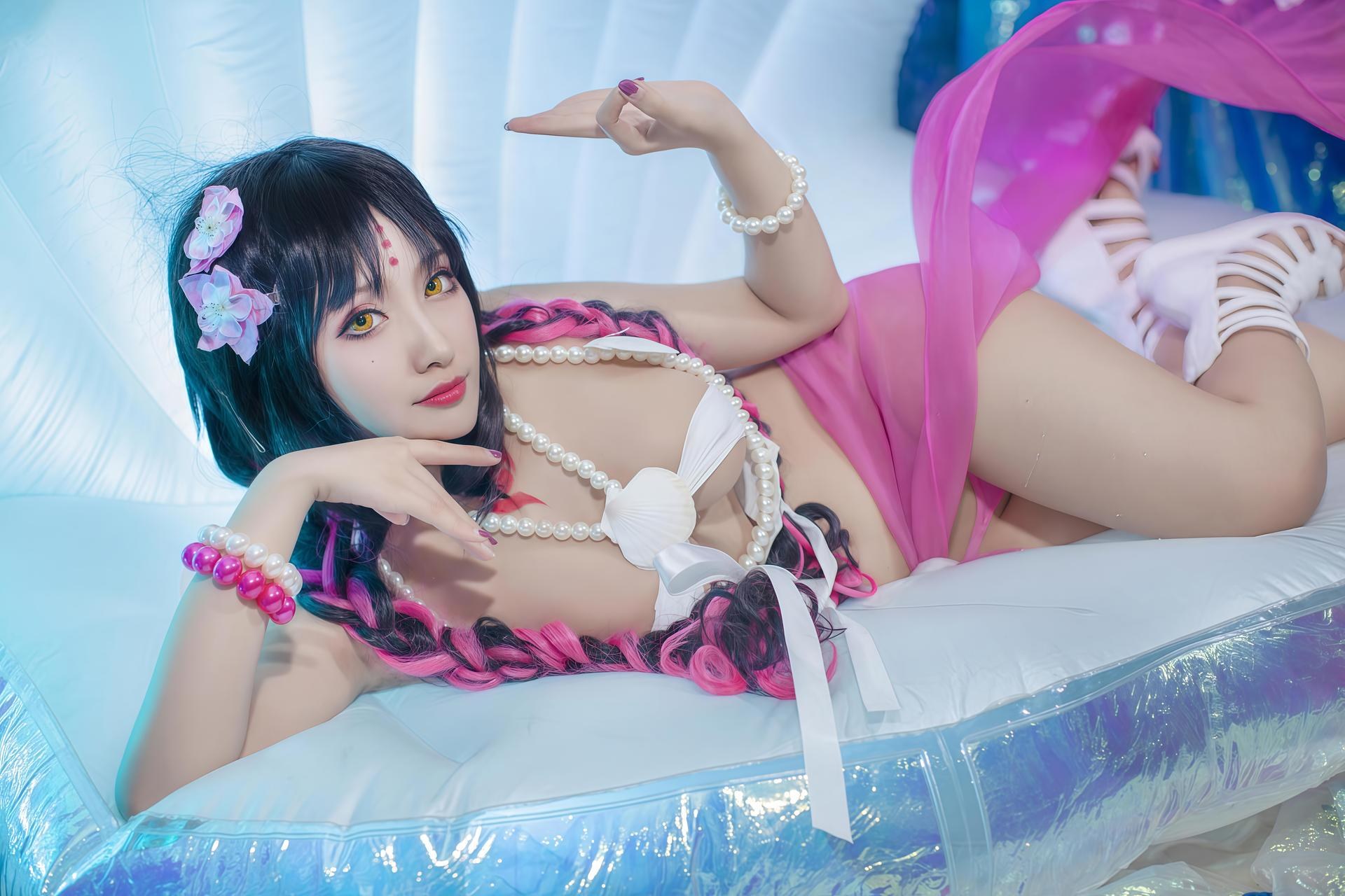 [cosplay] LoLiSAMA - 셋쇼인 수영복 코스프레 34P