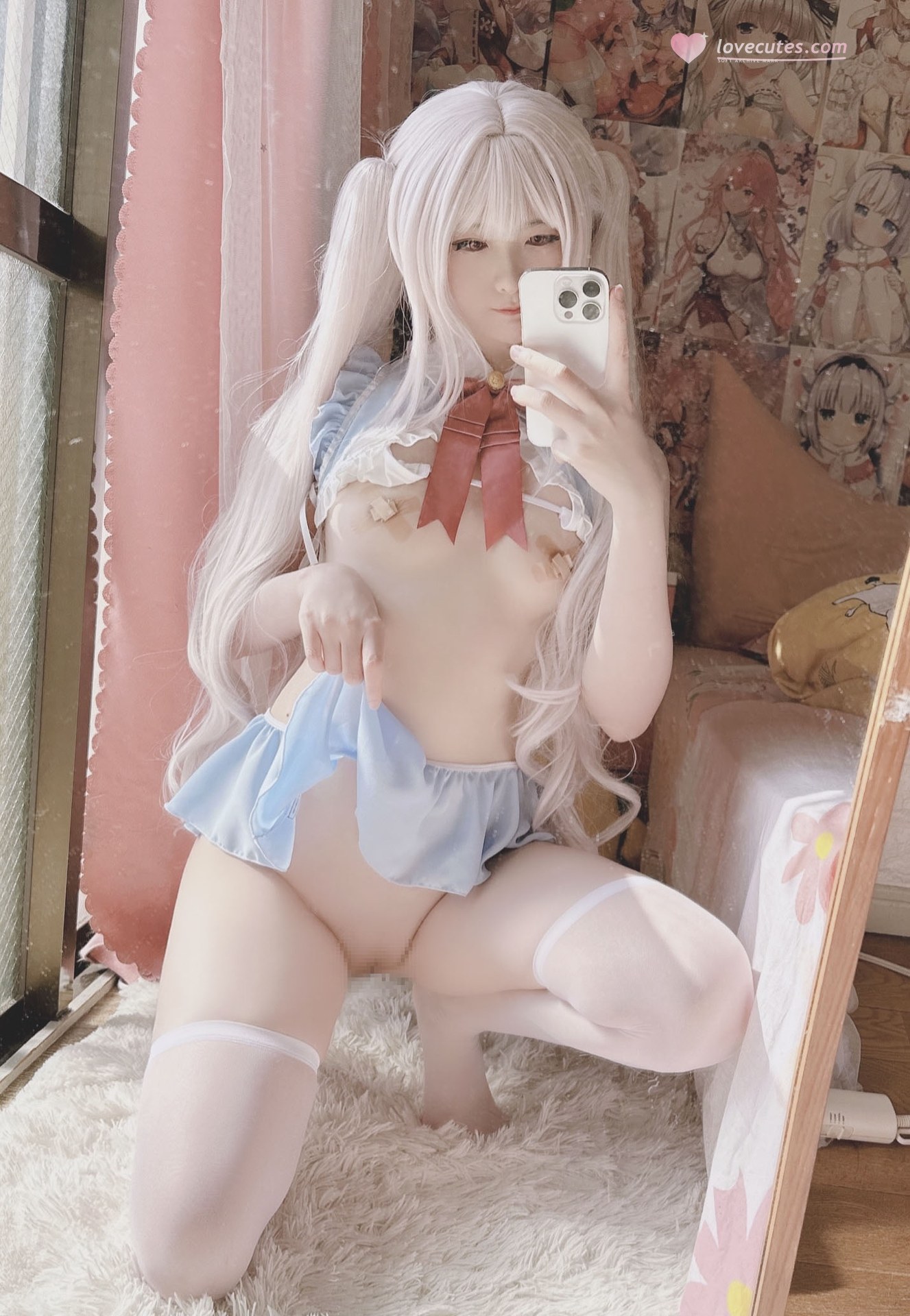 Xi Daidai - Bunny-ear Lingerie private-style real-person photo set 15P