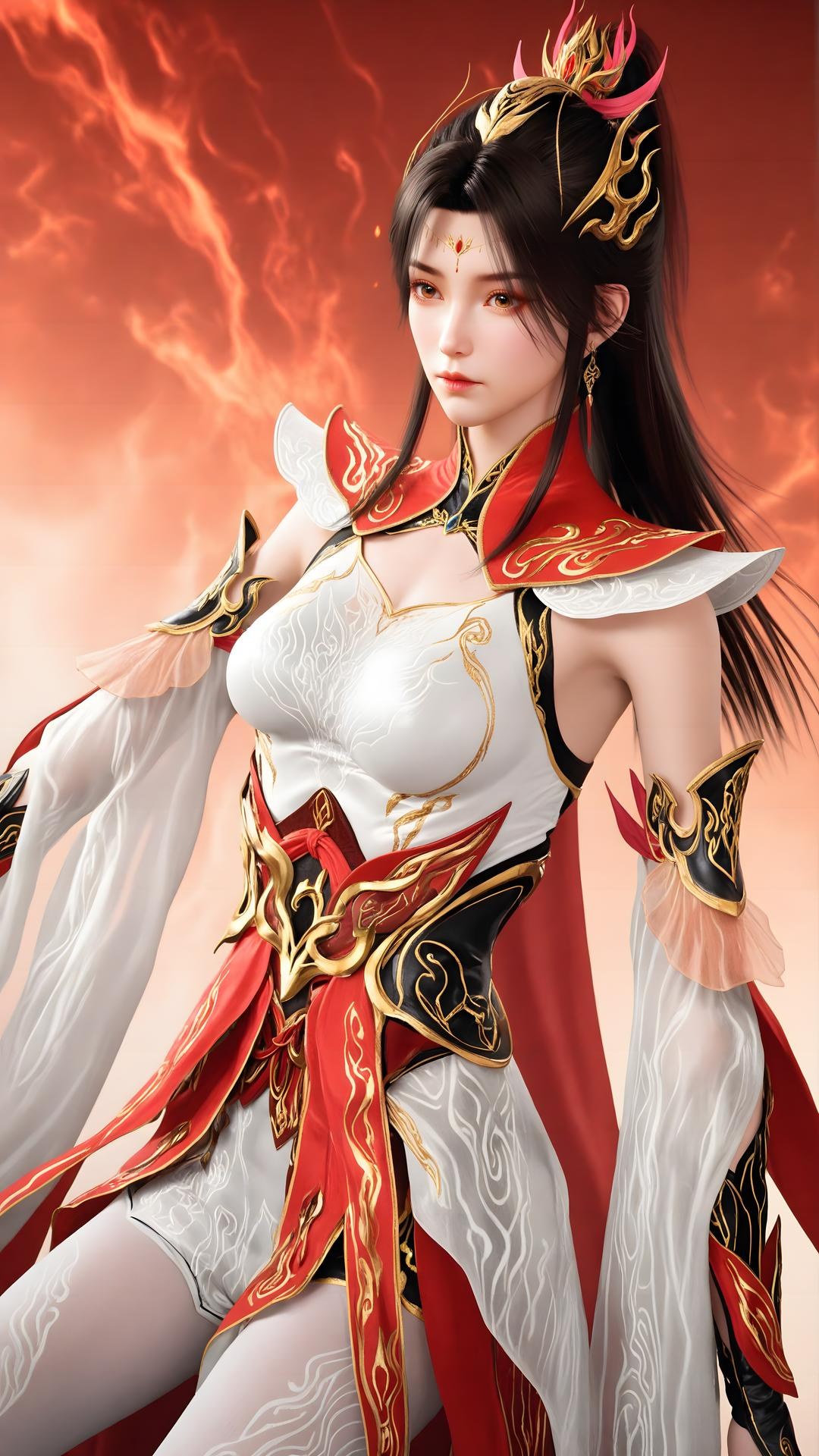 AI Generated Anime Girl - 대주재 샤오샤오 화이트 스타킹 갤러리 70P