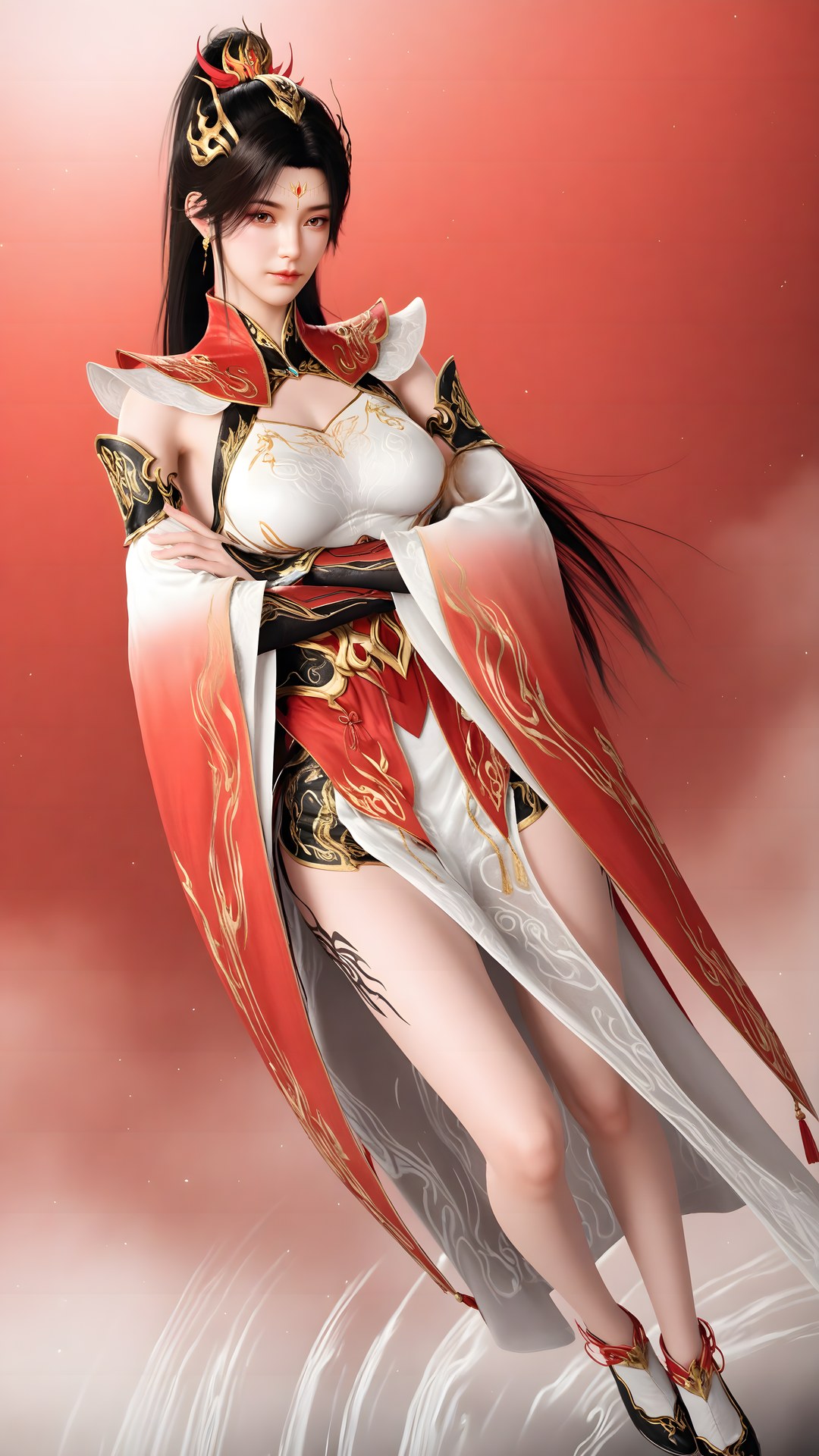 AI Generated Anime Girl - 대주재 샤오샤오 화이트 스타킹 갤러리 70P