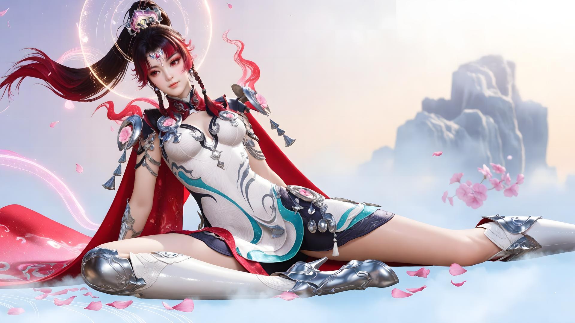 AI Generated Anime Girl - Shenji Yunying Mecha Bodysuit Character Gallery 68P