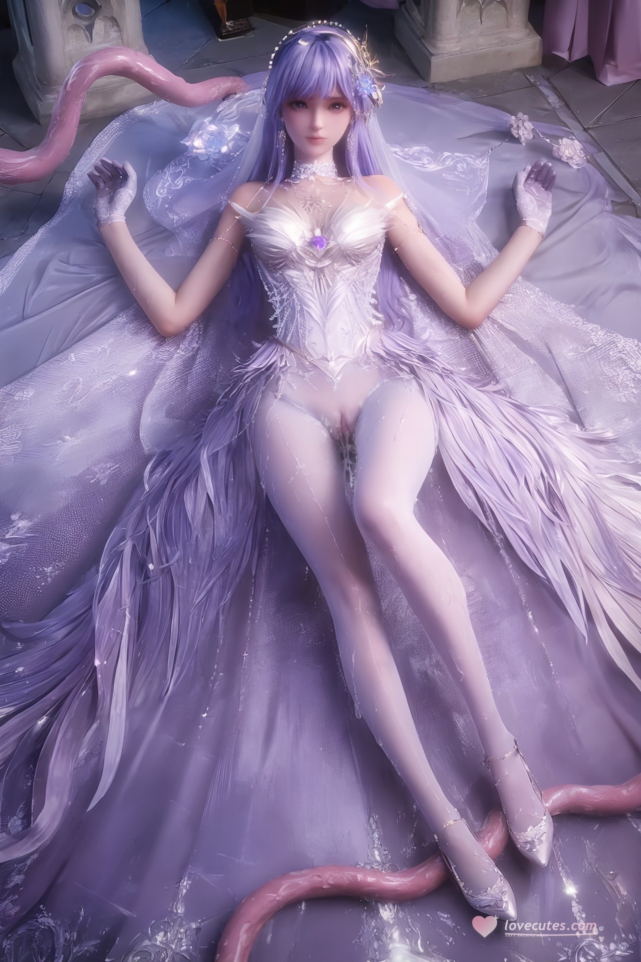 AI Porn - Throne of Seal Cai'er váy cưới tất trắng Part 2 250P