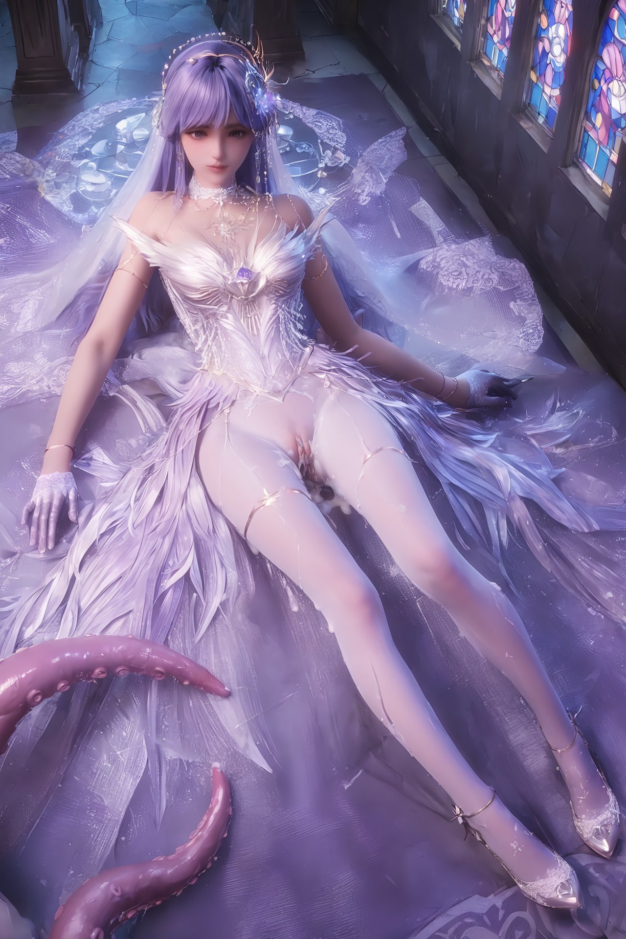 AI Porn - Throne of Seal Cai'er váy cưới tất trắng Part 2 250P
