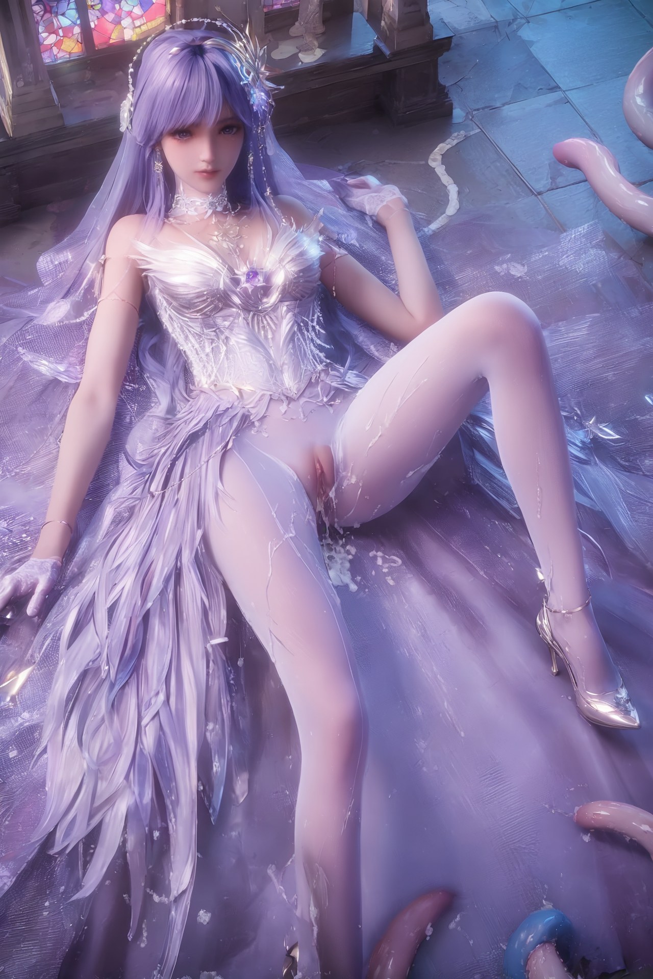 AI Porn - Throne of Seal Cai'er váy cưới tất trắng Part 2 250P