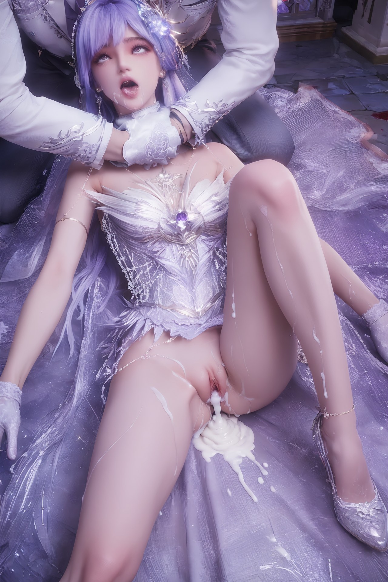 AI Porn - 신인왕좌 성채아 웨딩 화이트 스타킹 AI 성인 이미지 갤러리 Part 3 250P