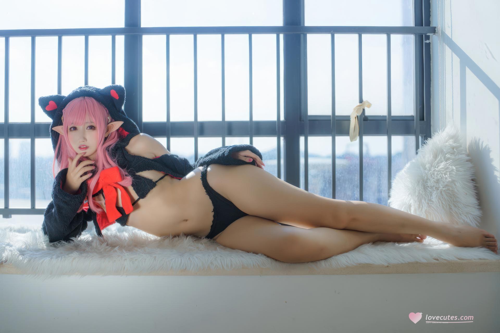 [cosplay] Hanyu Sanwei - ピンク髪ギフト猫 コスプレ 26P