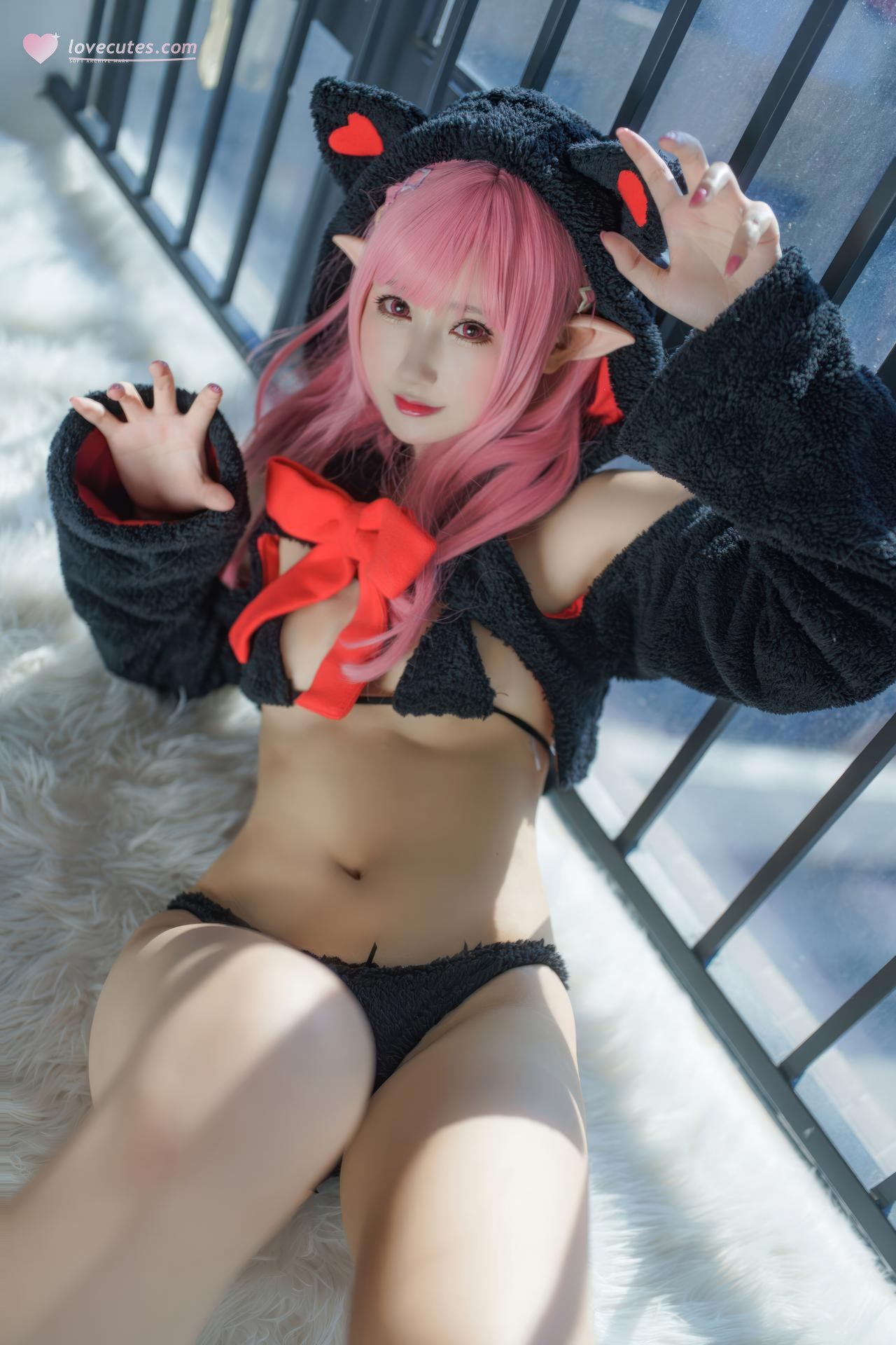 [cosplay] Hanyu Sanwei - ピンク髪ギフト猫 コスプレ 26P