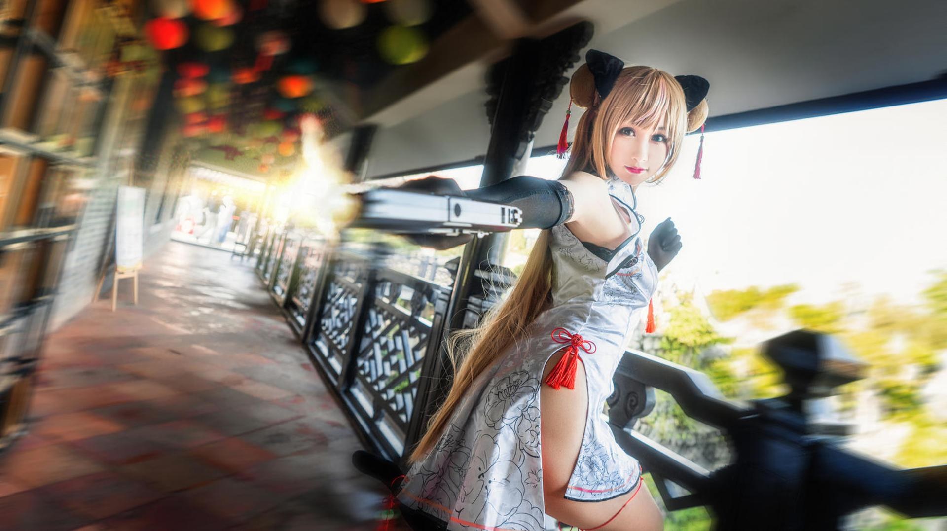 [cosplay] Hanyu Sanwei - 소녀전선 Mk23 허니 플라워 코스프레 18P