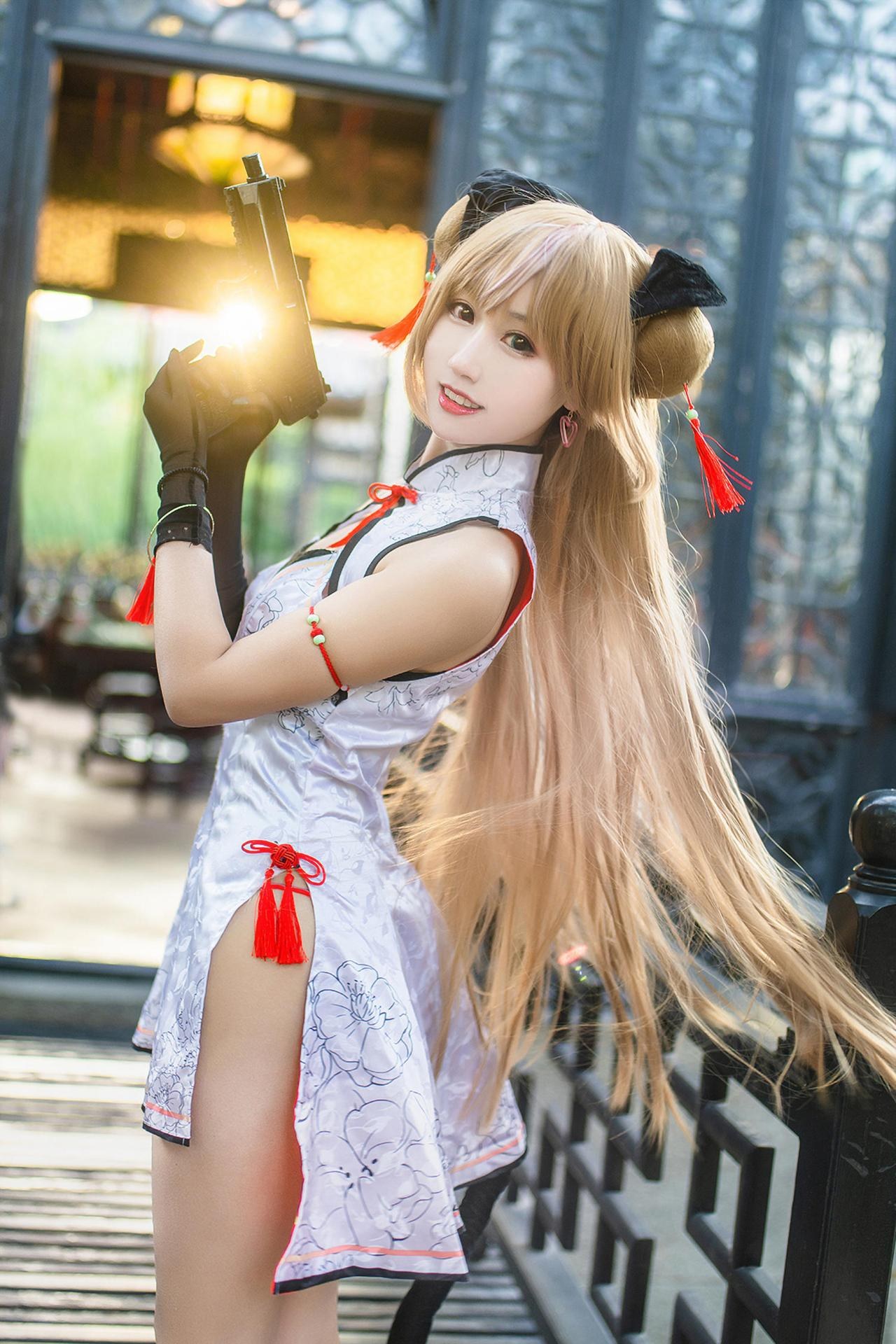 [cosplay] Hanyu Sanwei - 소녀전선 Mk23 허니 플라워 코스프레 18P