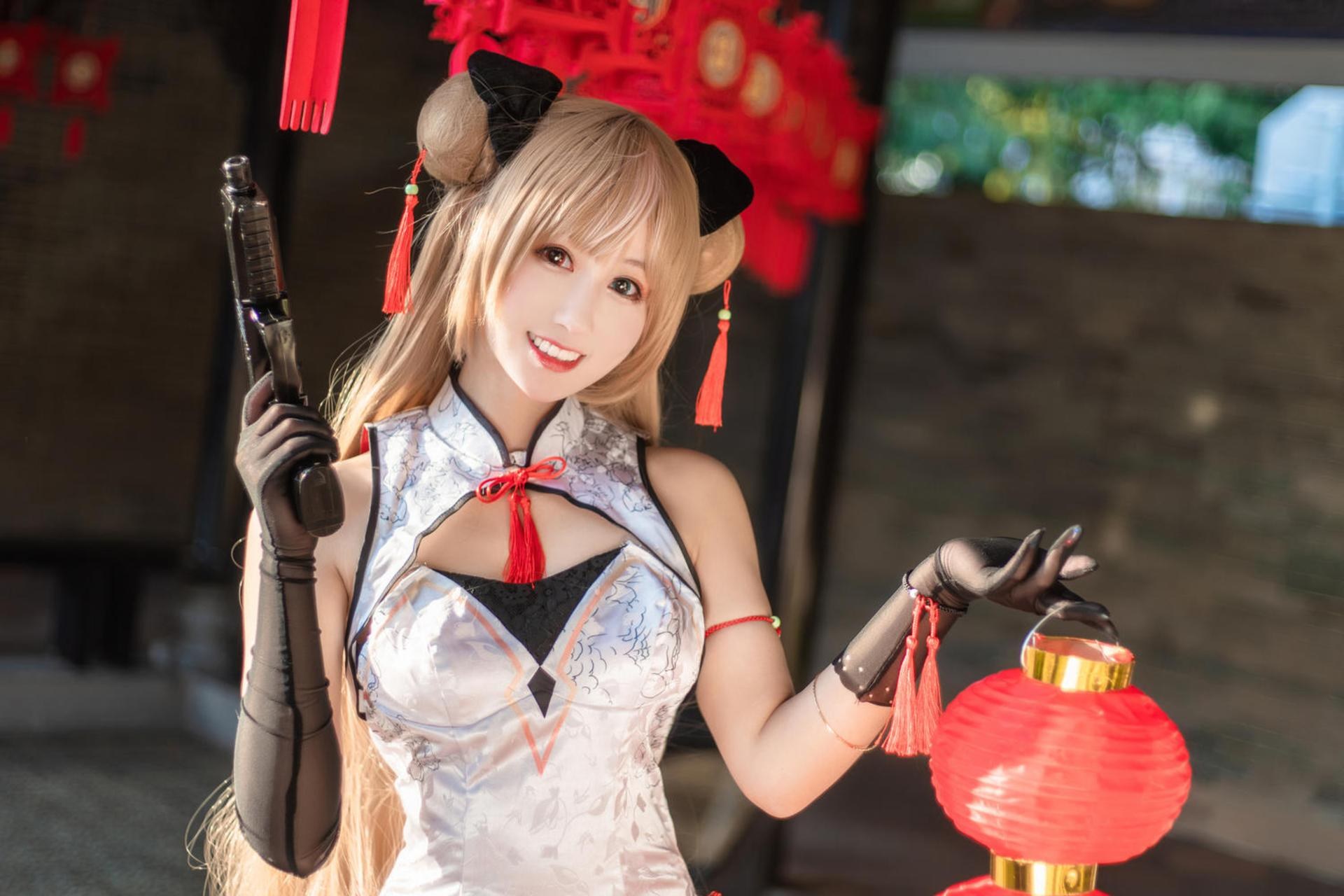 [cosplay] Hanyu Sanwei - 소녀전선 Mk23 허니 플라워 코스프레 18P