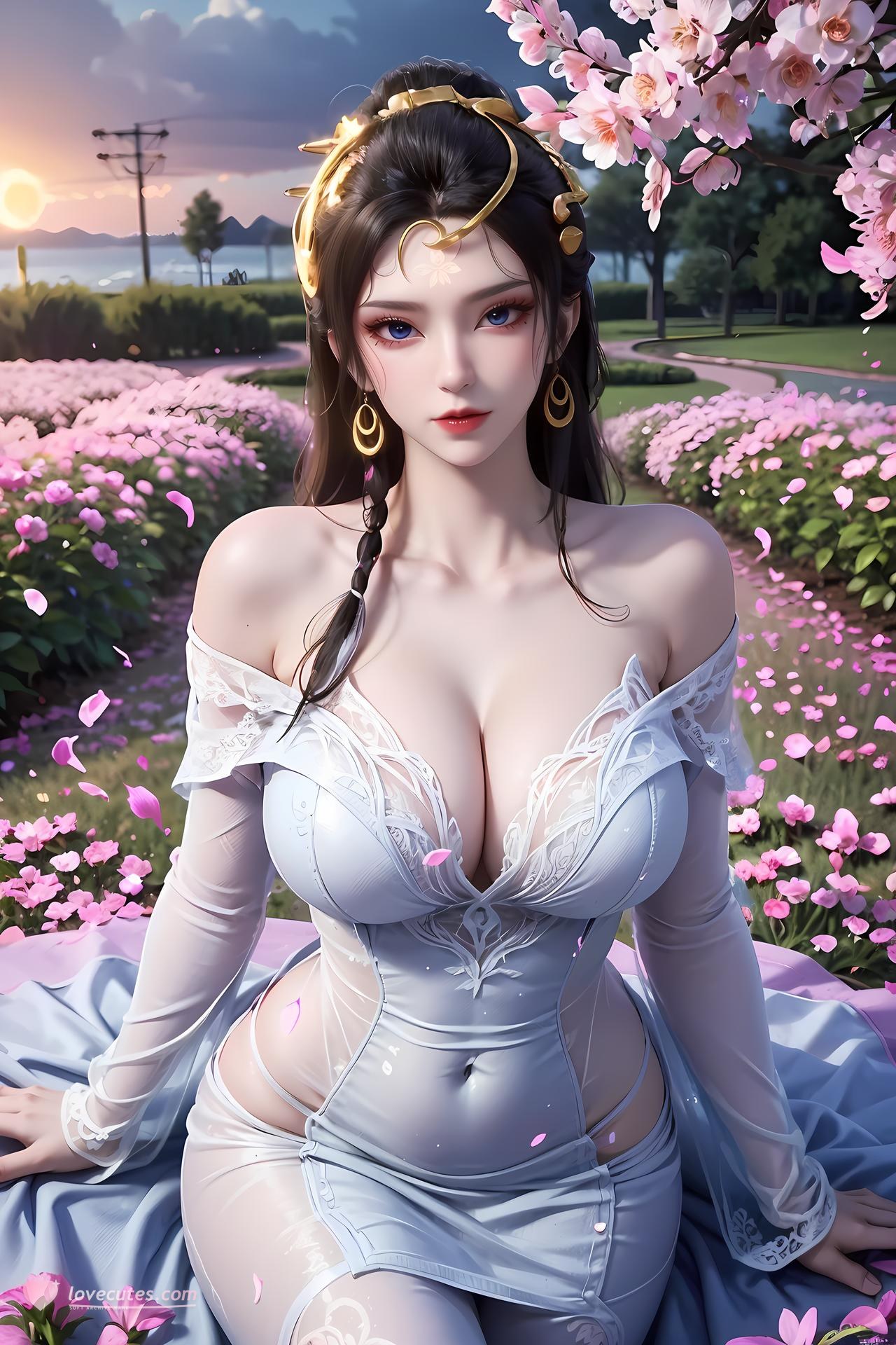 AI Porn - Tiên Di Tam Tổ vườn anh đào khăn trắng 89P1V