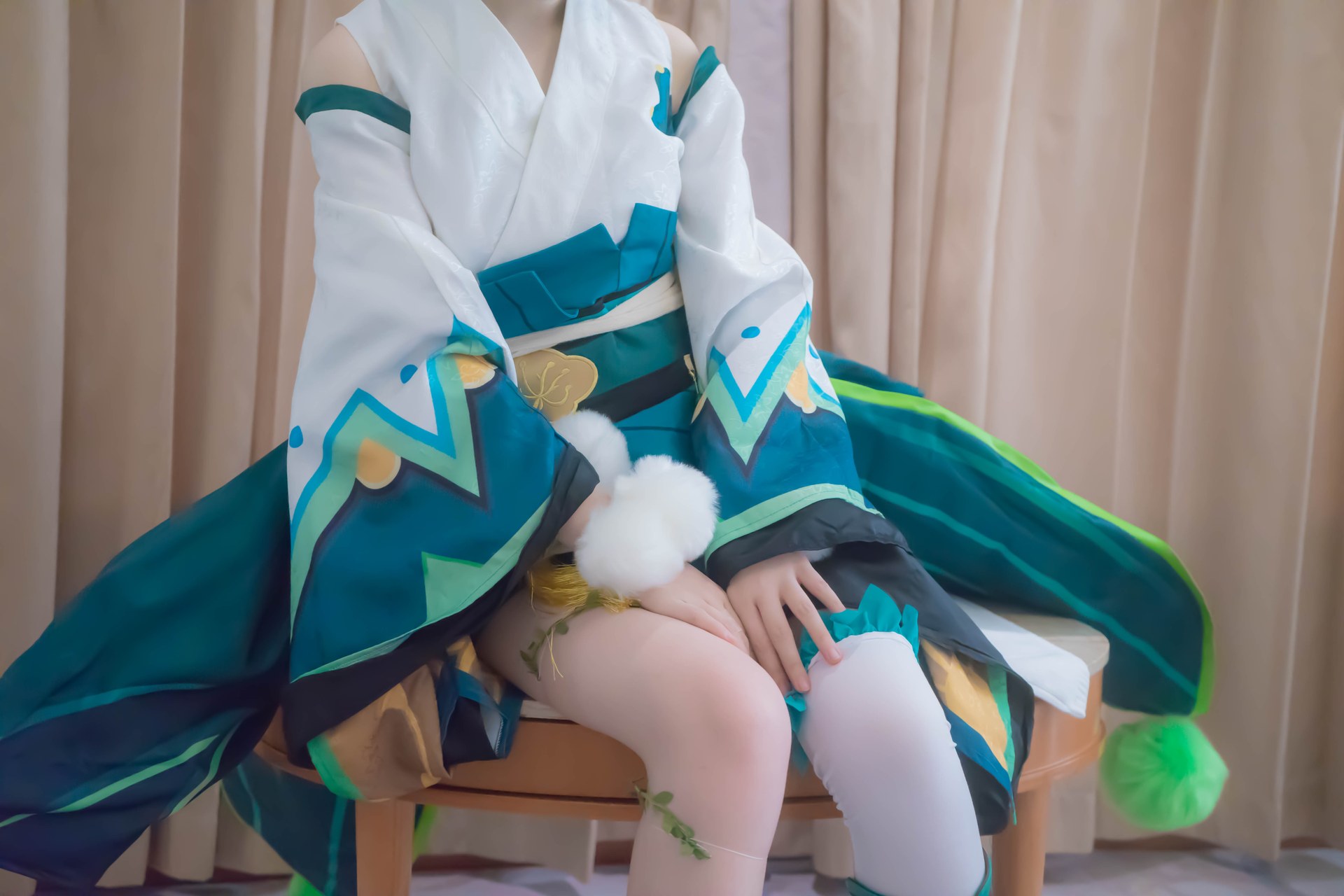 [Cosplay] Shaonv Yinghua - Onmyoji Hotarugusa: adult styling topless details curvy hips photo set 91P1V