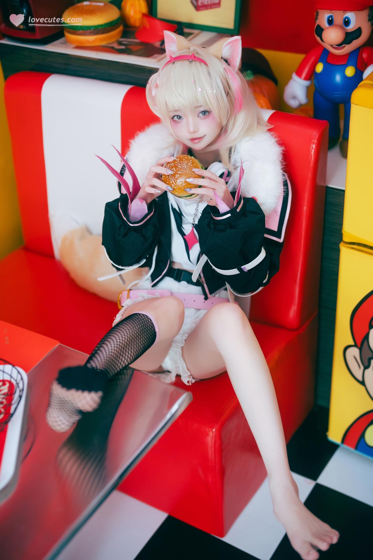 [Cosplay] Irisuare( - เซ็ต Red White Kemonomimi Video 23P1V