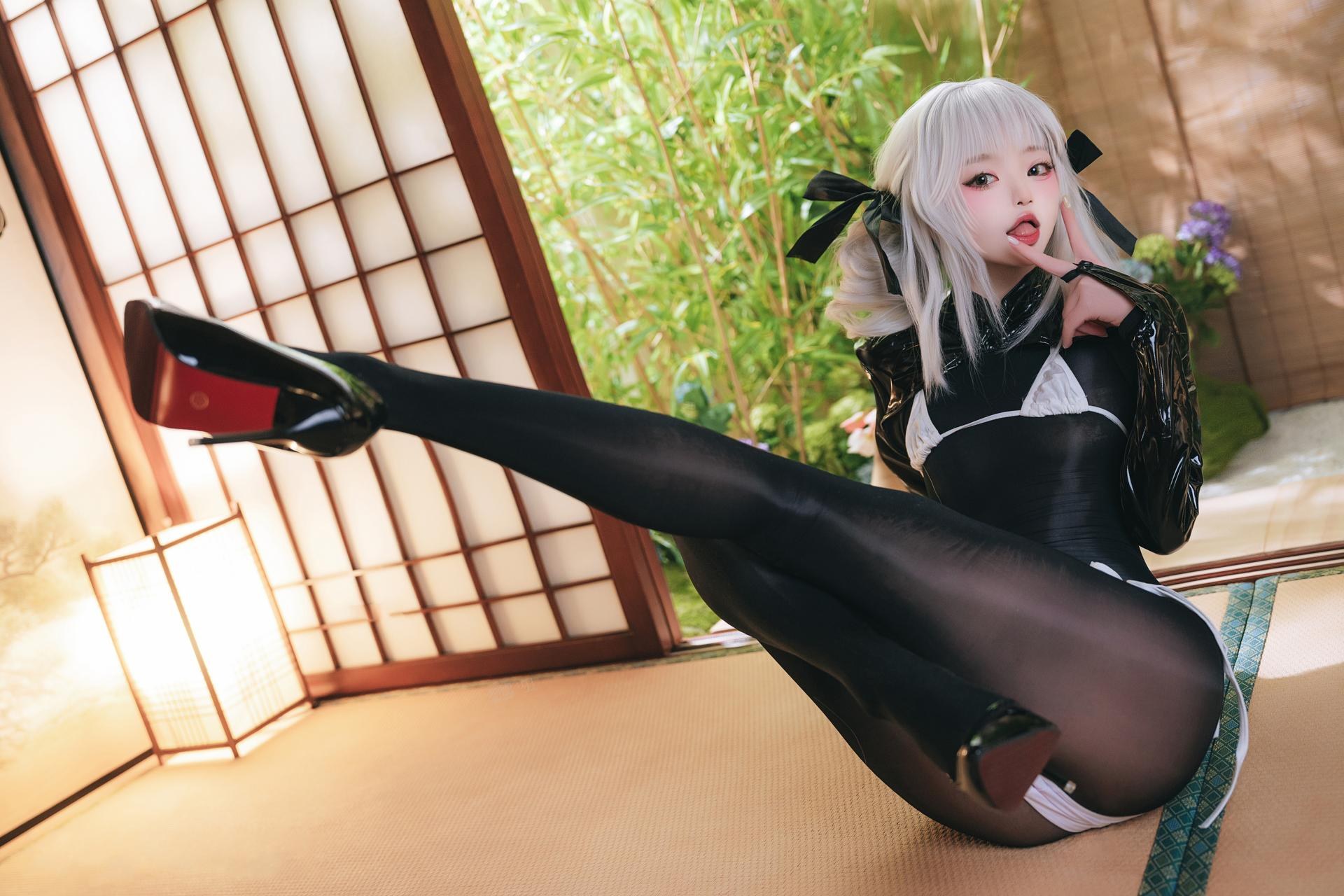 [Cosplay] Irisuare( - เซ็ต Black Stocking Bunny 17P