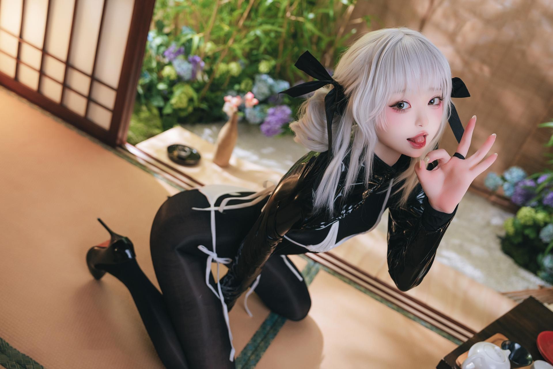 [Cosplay] Irisuare( - เซ็ต Black Stocking Bunny 17P
