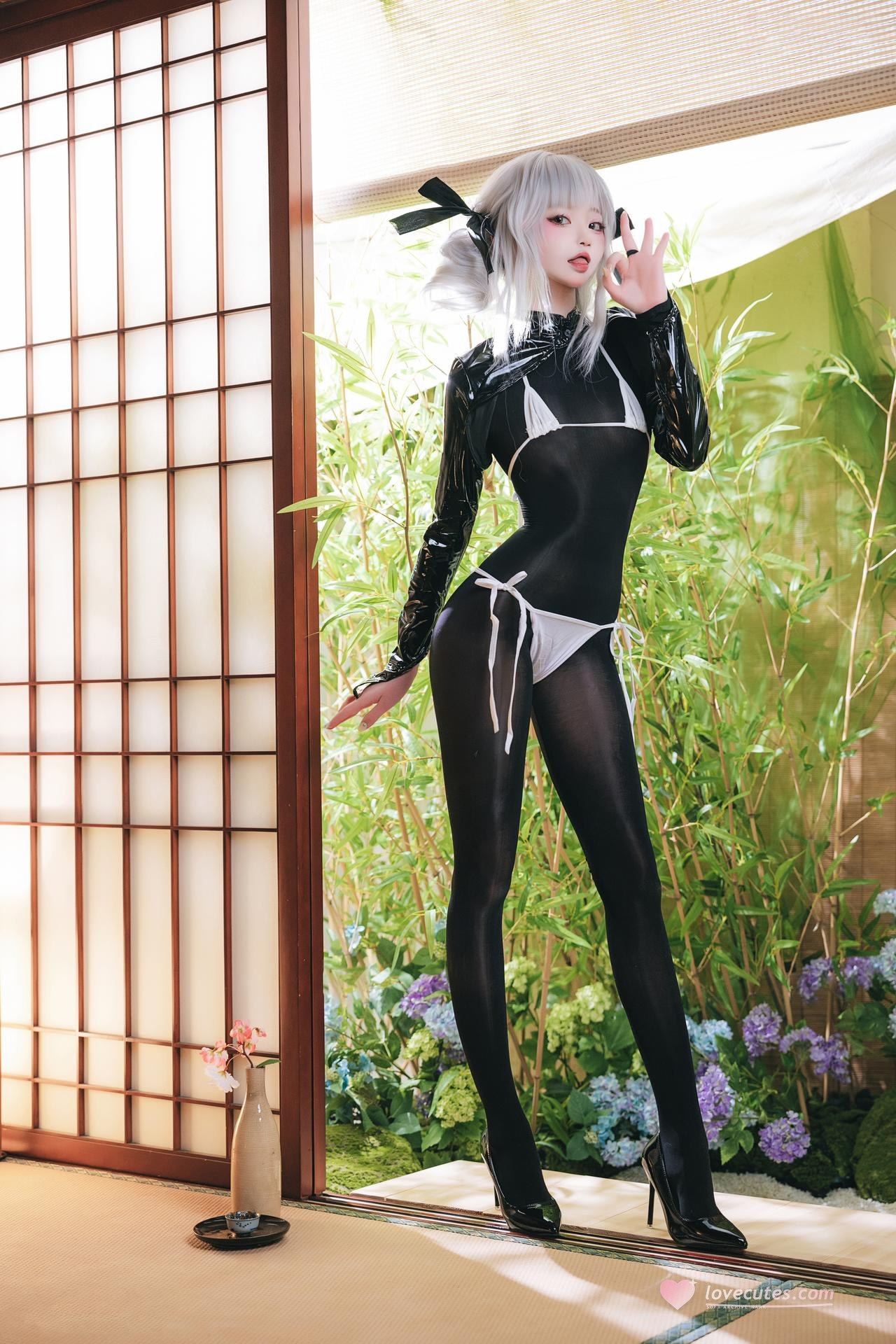 [Cosplay] Irisuare( - เซ็ต Black Stocking Bunny 17P