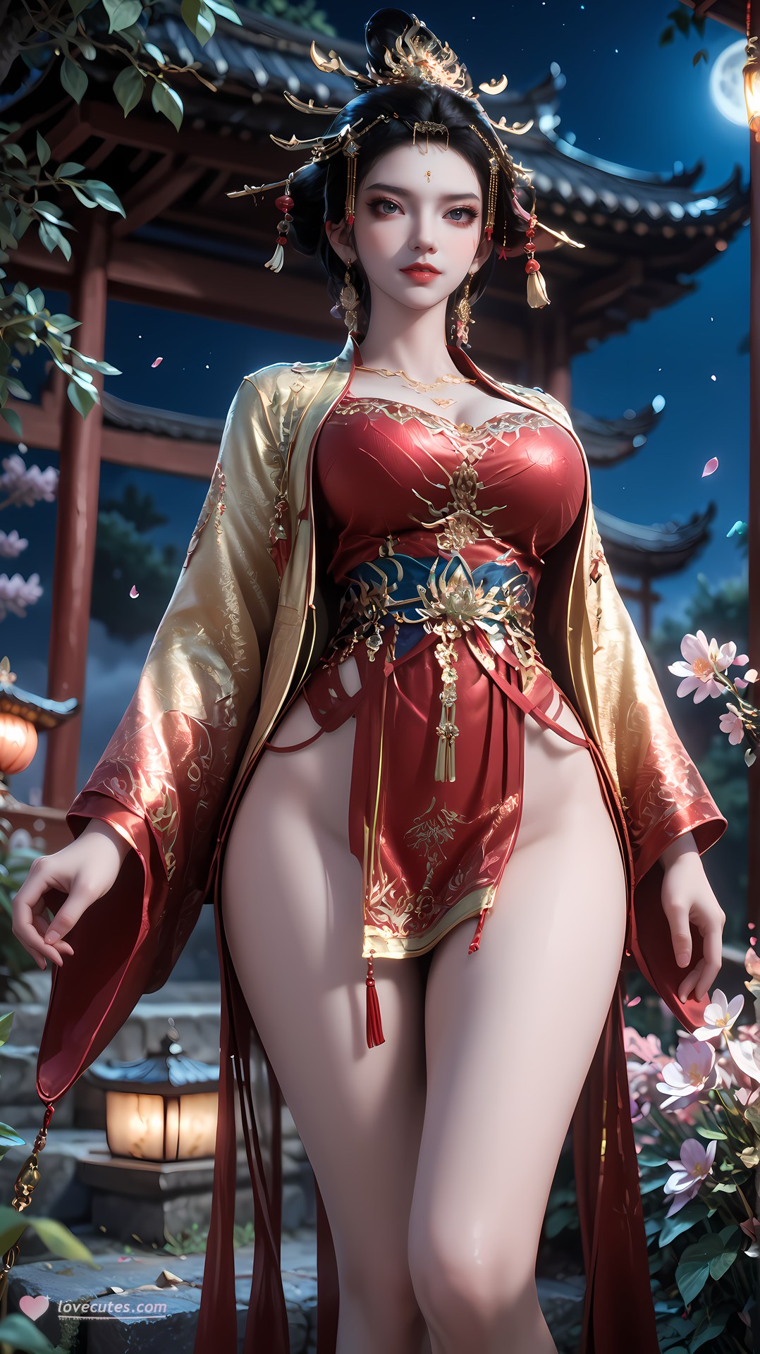 AI Nudes - Changle Empress Red-Gold Palace Waterside Gallery 95P